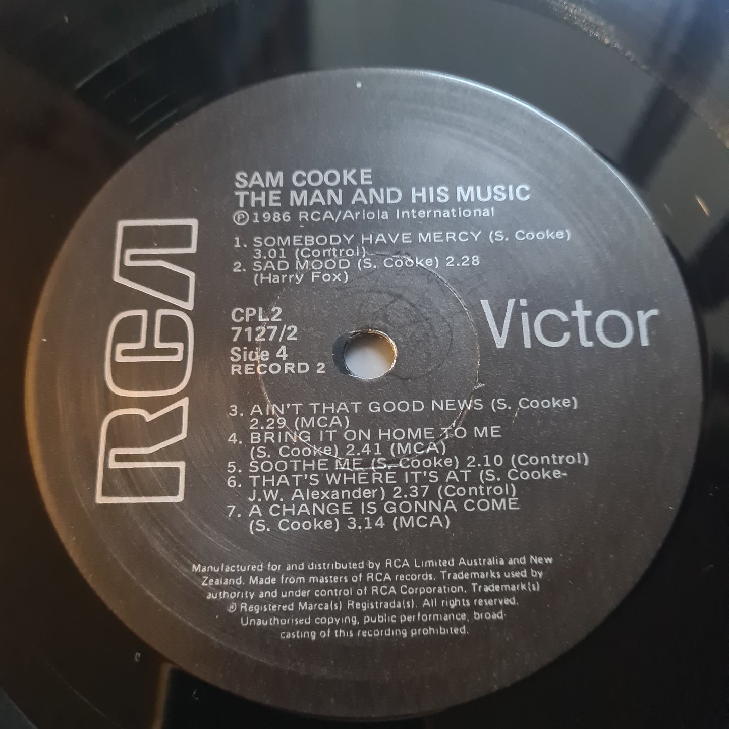 Sam Cooke – The Man And His Music - 1986 - 2LP Vinyl Record