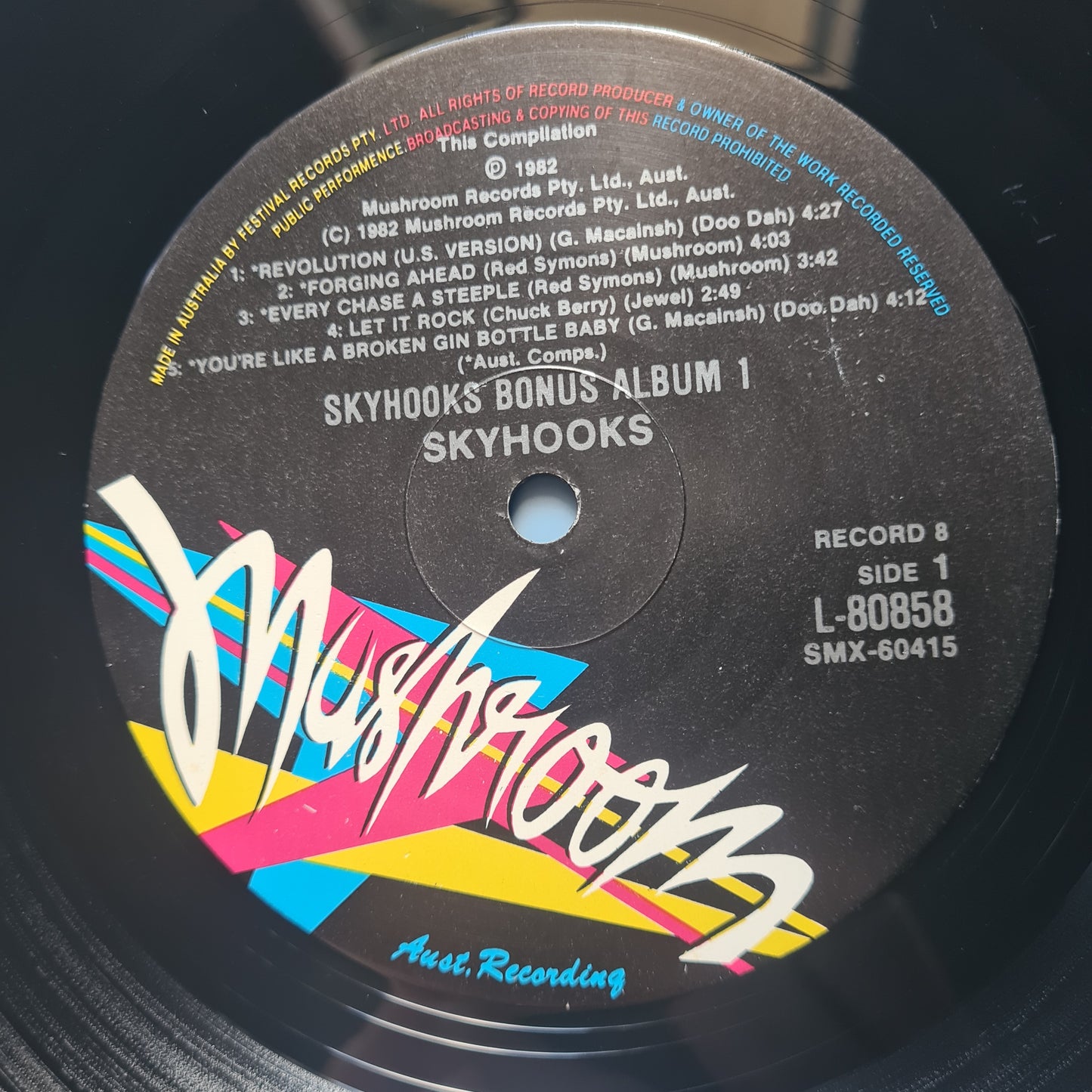 Skyhooks – Singles & B Sides - 1982 - Vinyl Record LP (near mint)
