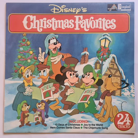 Various, The Disneyland Children's Sing-Along Chorus  – Disney's Christmas All-Time Favorites - 1980 - Vinyl Record LP