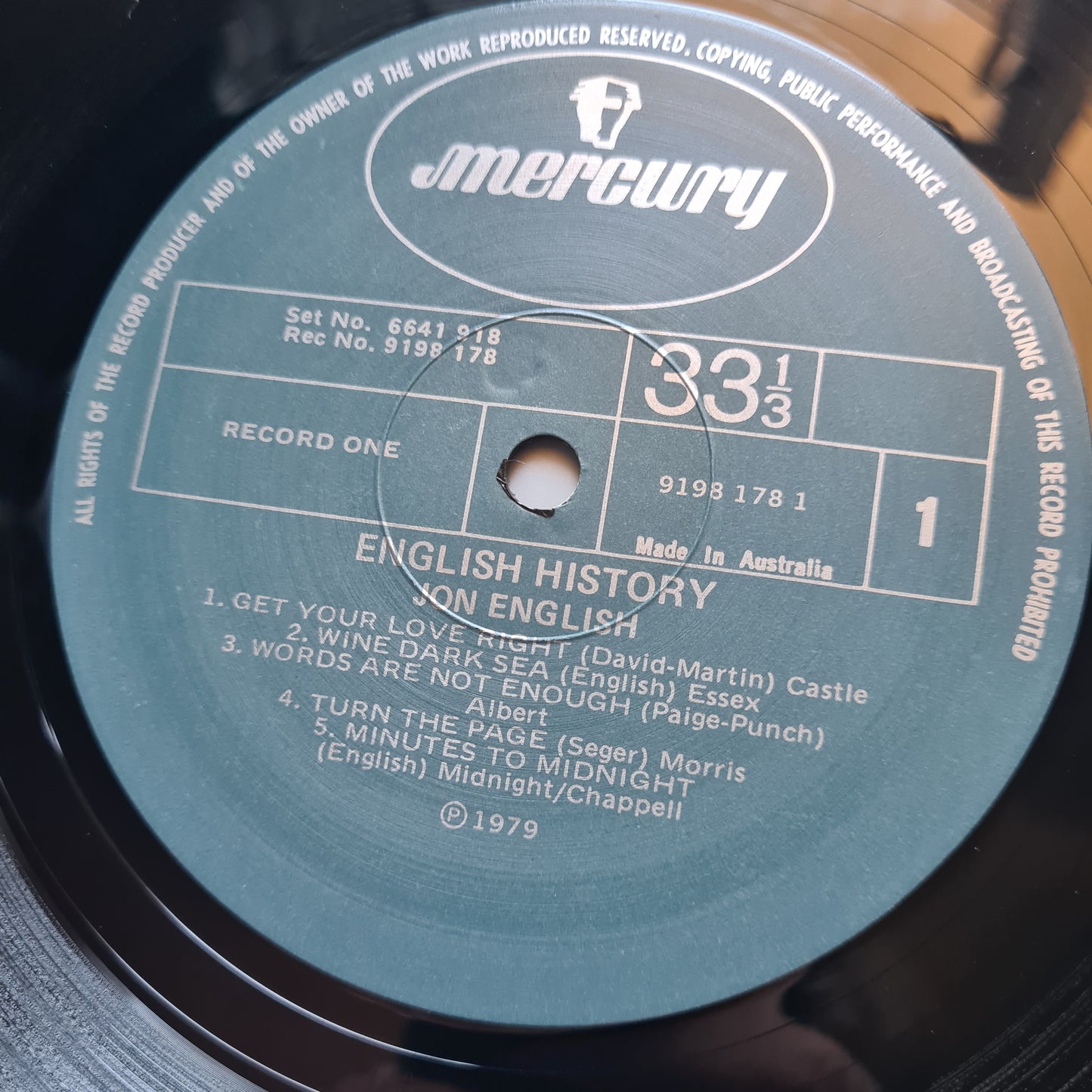 Jon English – English History - 1979 (Gatefold 2LP) - Vinyl Record