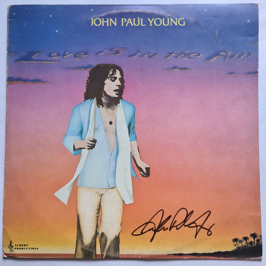 John Paul Young – Love Is In The Air - 1978 - Vinyl Record LP *SIGNED*