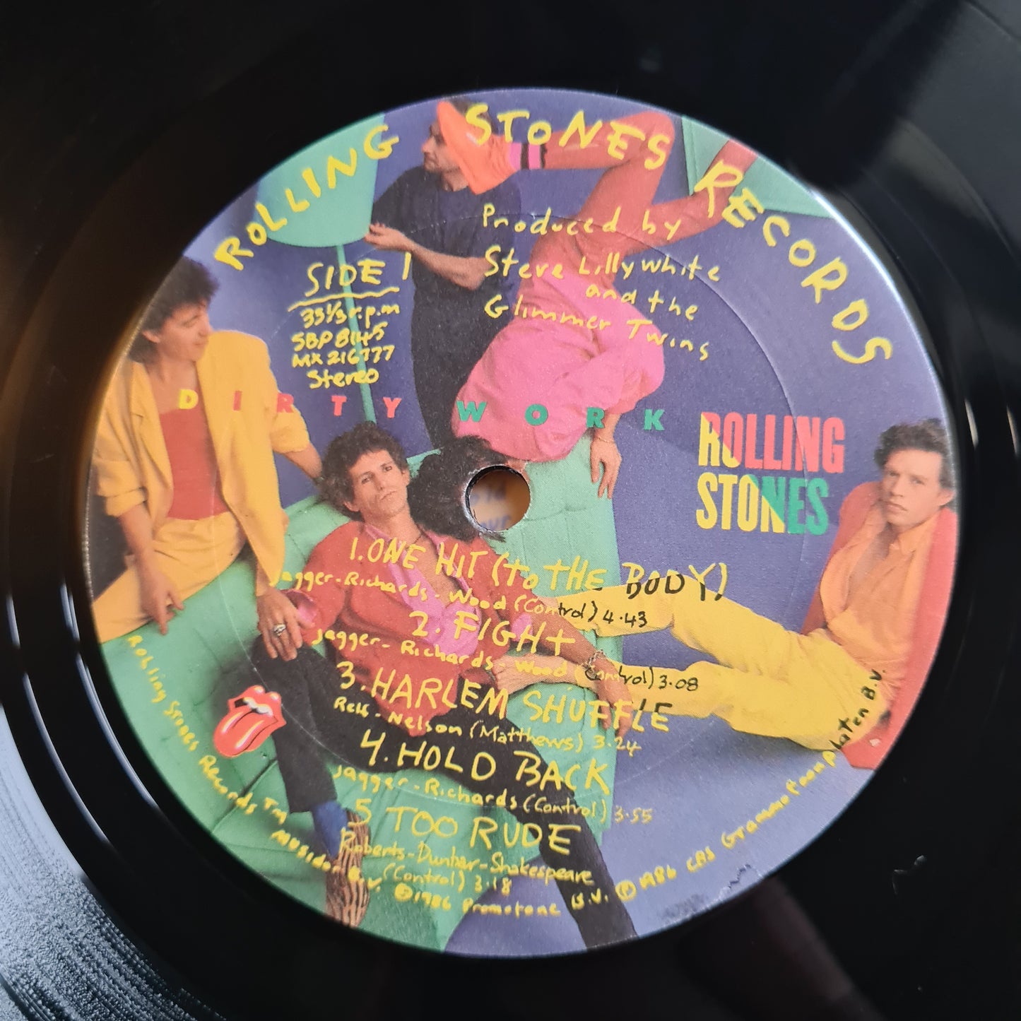 The Rolling Stones – Dirty Work - 1986 - Vinyl Record LP