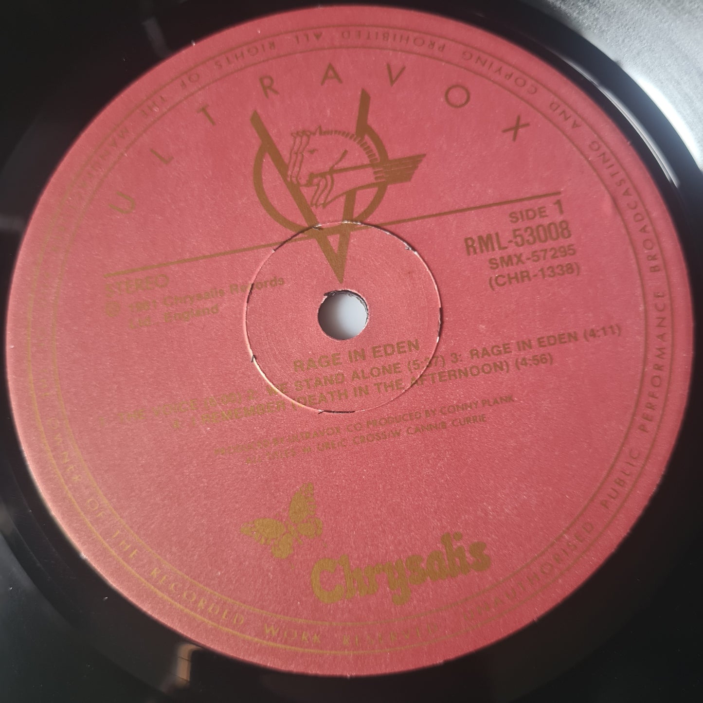 Ultravox – Rage In Eden - 1981 - Vinyl Record LP (with Poster)