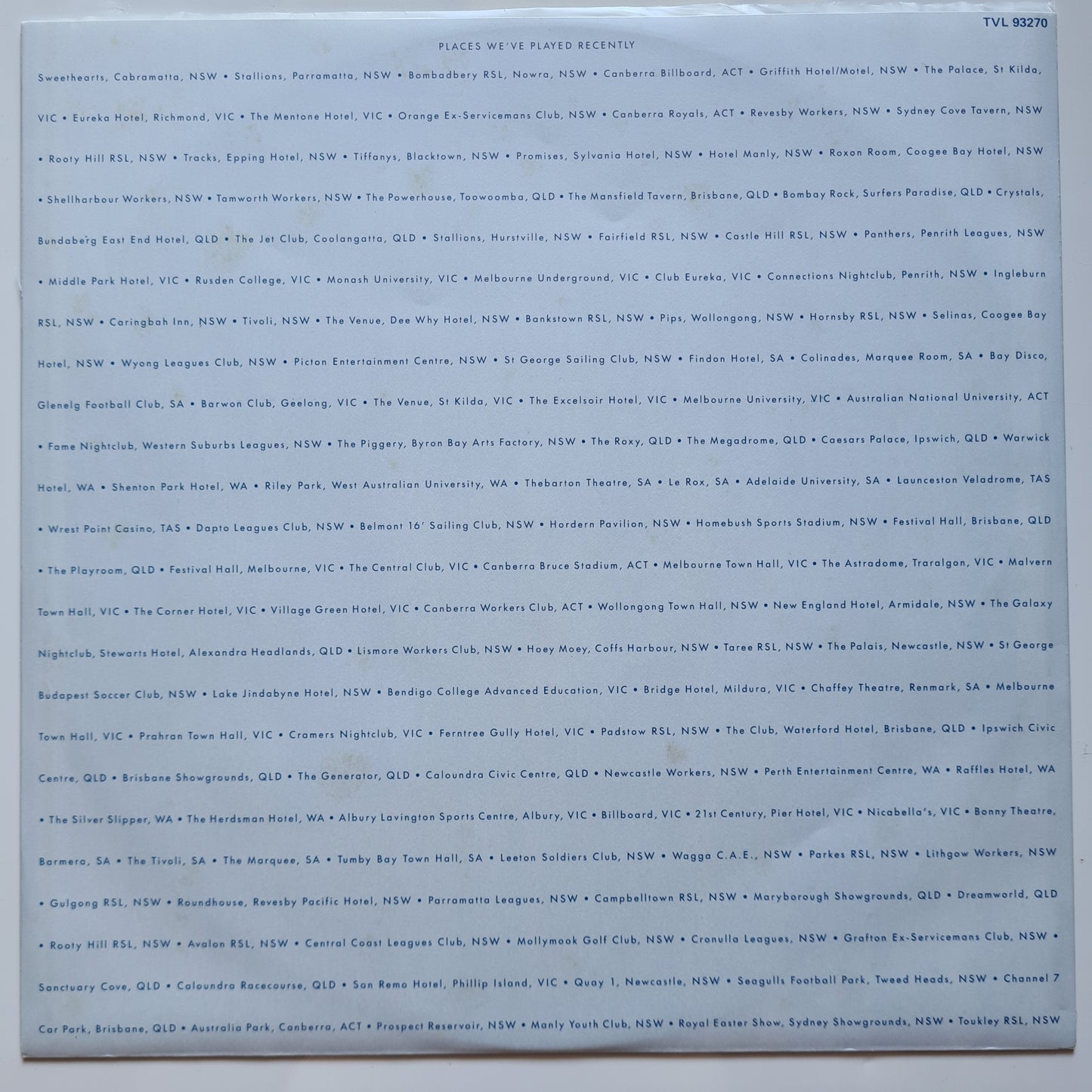 The Cockroaches – Fingertips - 1988 - Vinyl Record LP