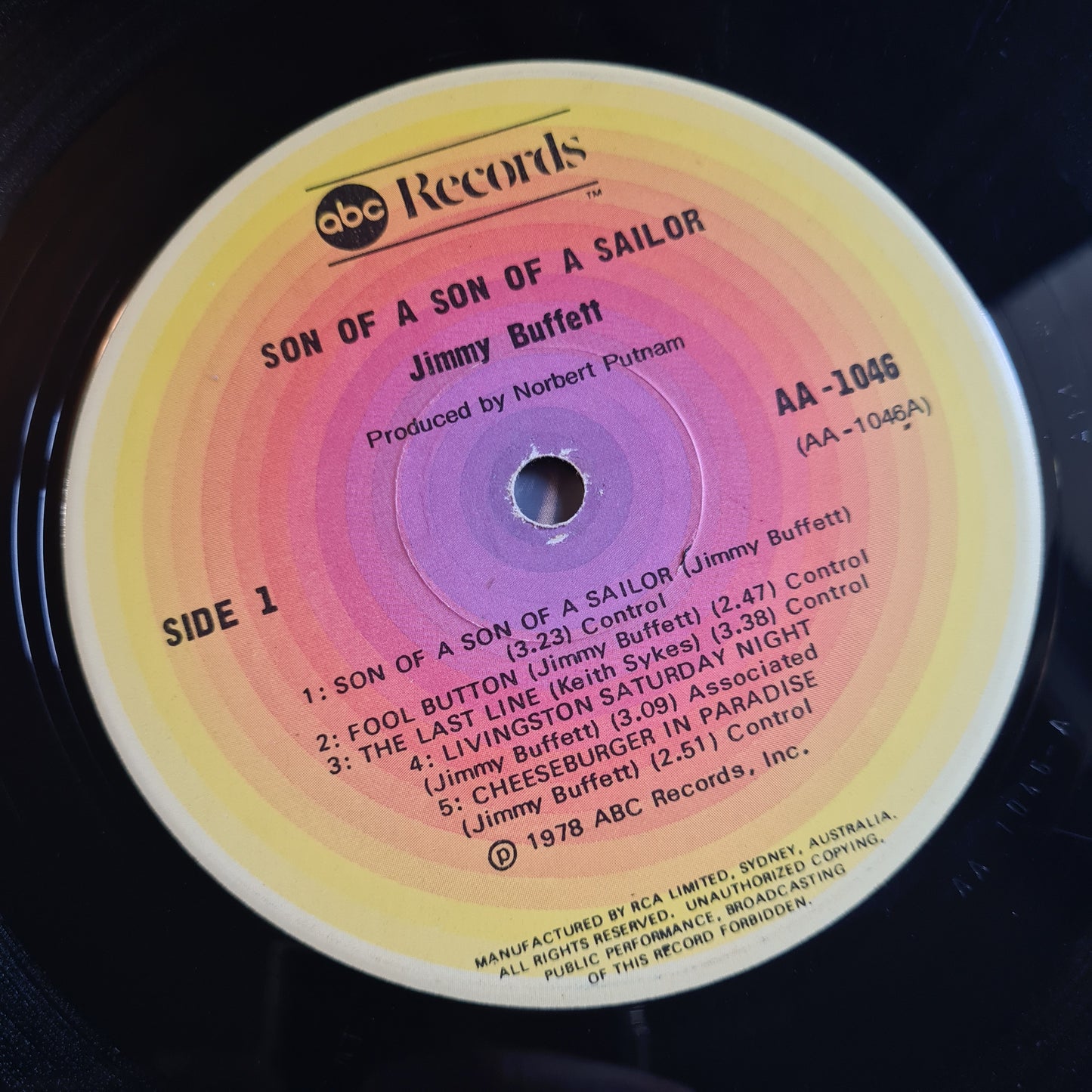 Jimmy Buffett – Son Of A Son Of A Sailor - 1978 - Vinyl Record LP