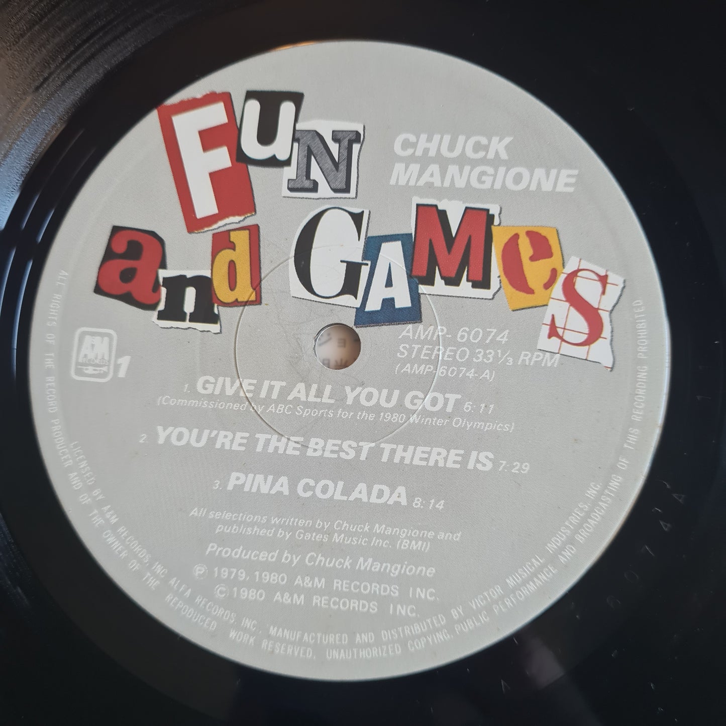 Chuck Mangione – Fun And Games - 1980 (Japanese Pressing) - Vinyl Record LP (near mint)