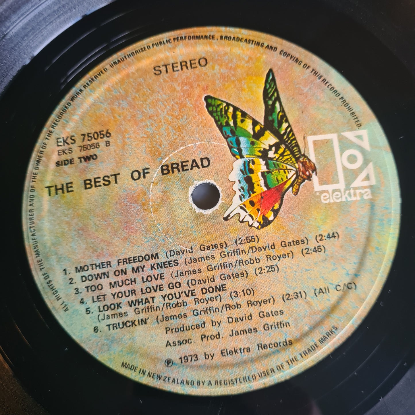 Bread – The Best Of Bread - 1973 (New Zealand Pressing) - Vinyl Record LP