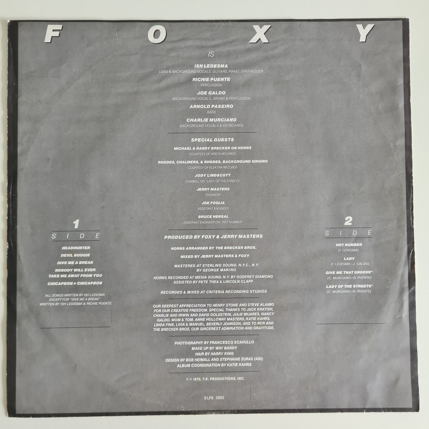 Foxy – Hot Numbers - 1979 - Vinyl Record LP