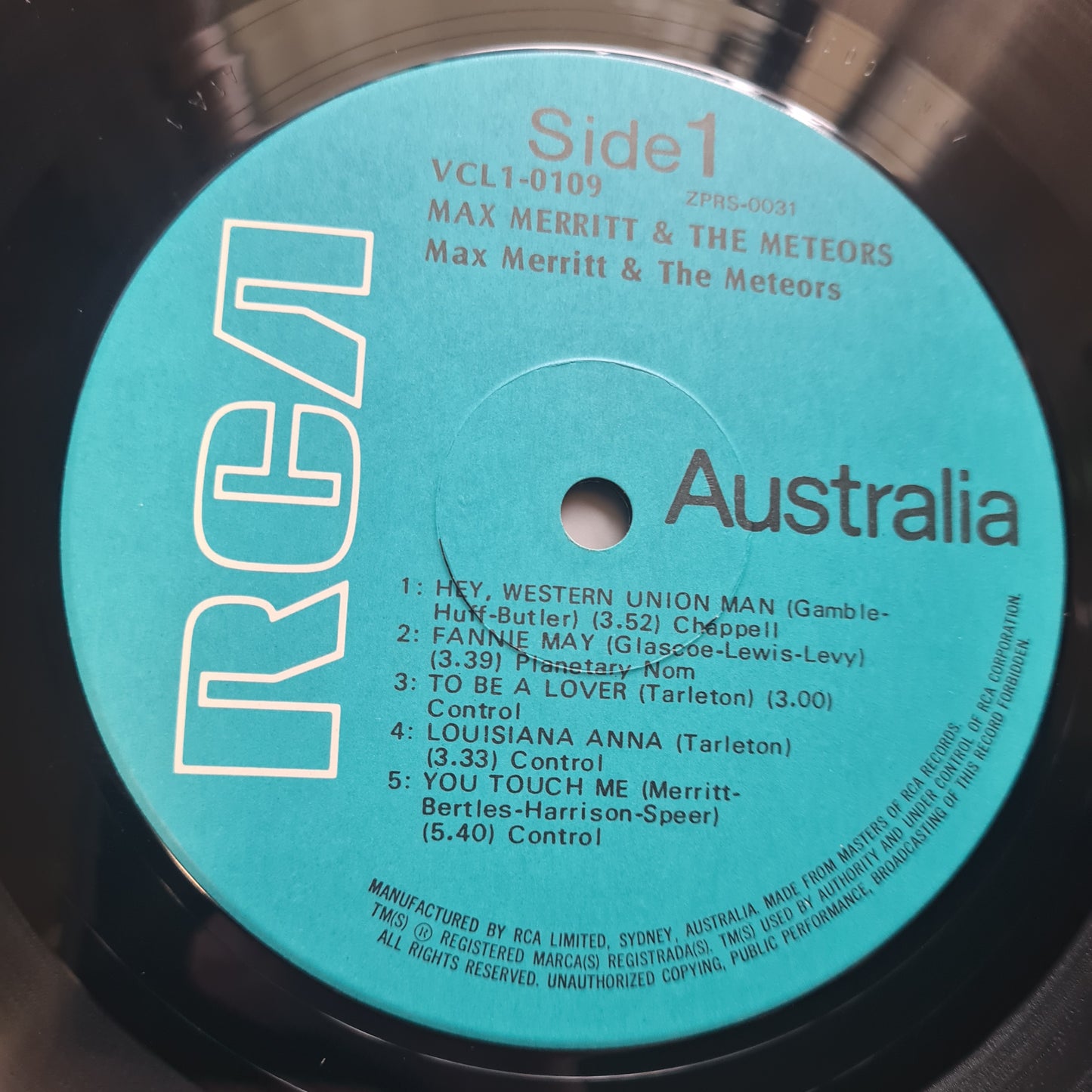 Max Merritt & The Meteors – Max Merritt & The Meteors  - 1970 - Vinyl Record LP