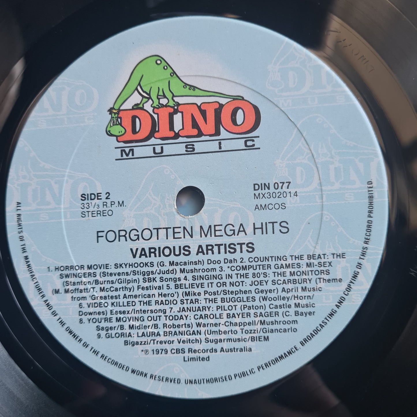 Various Artists – Forgotten Mega Hits - 1988 - Vinyl Record LP