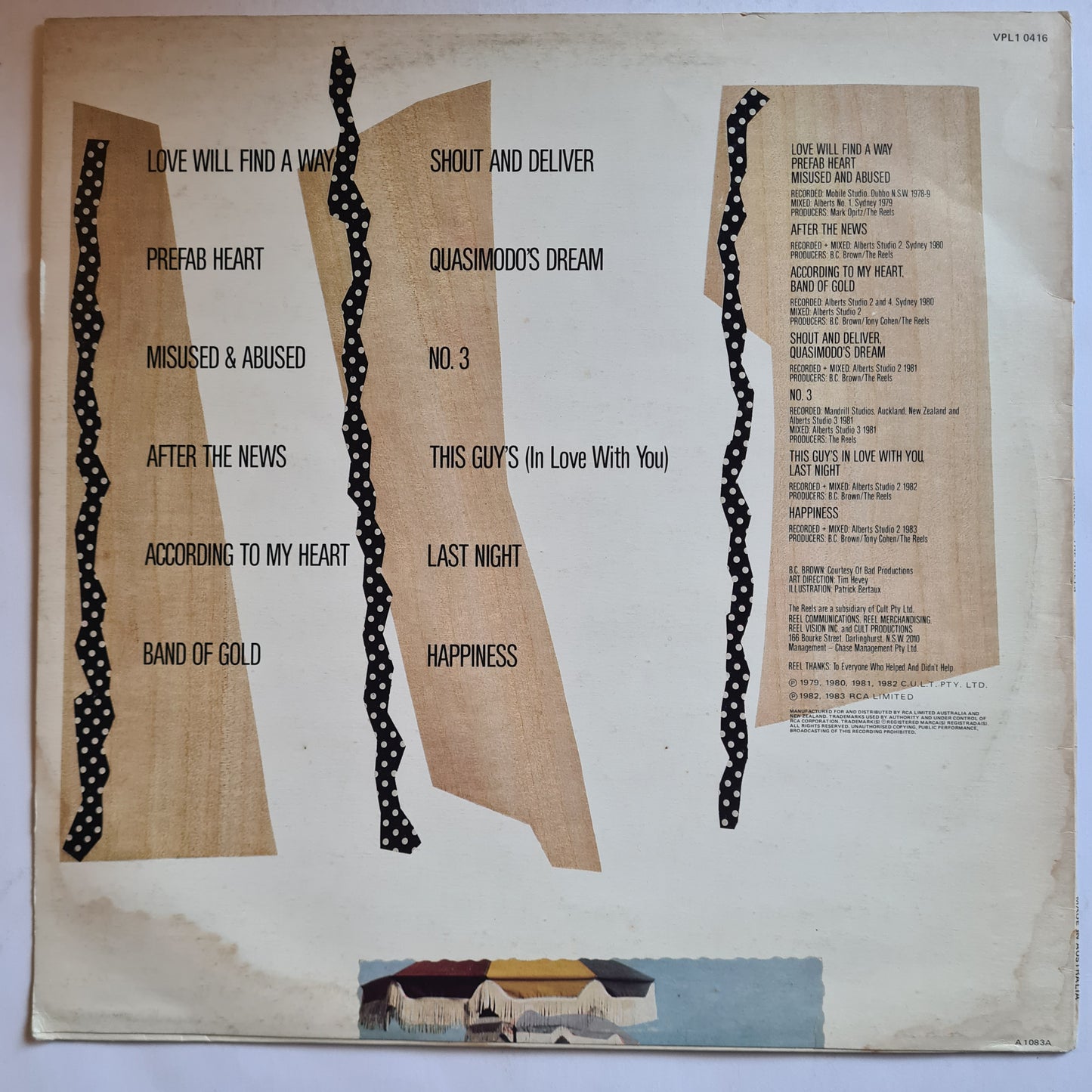 The Reels – Unreel (Greatest Hits) - 1983 - Vinyl Record LP