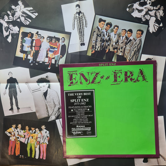 Split Enz – Enz Of An Era: Very Best Of 1975 to 1982 - 1982 - Vinyl Record LP (with poster)