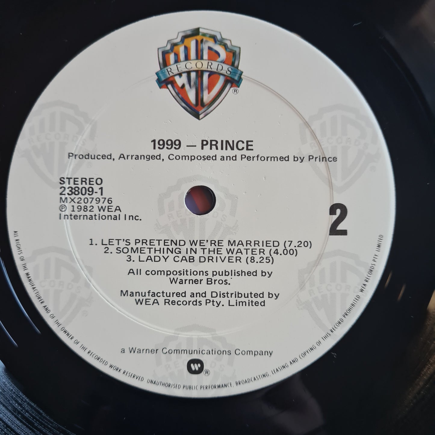 Prince – 1999 - 1982 (1983 Single LP Version Australian Pressing) Vinyl Record (near mint)