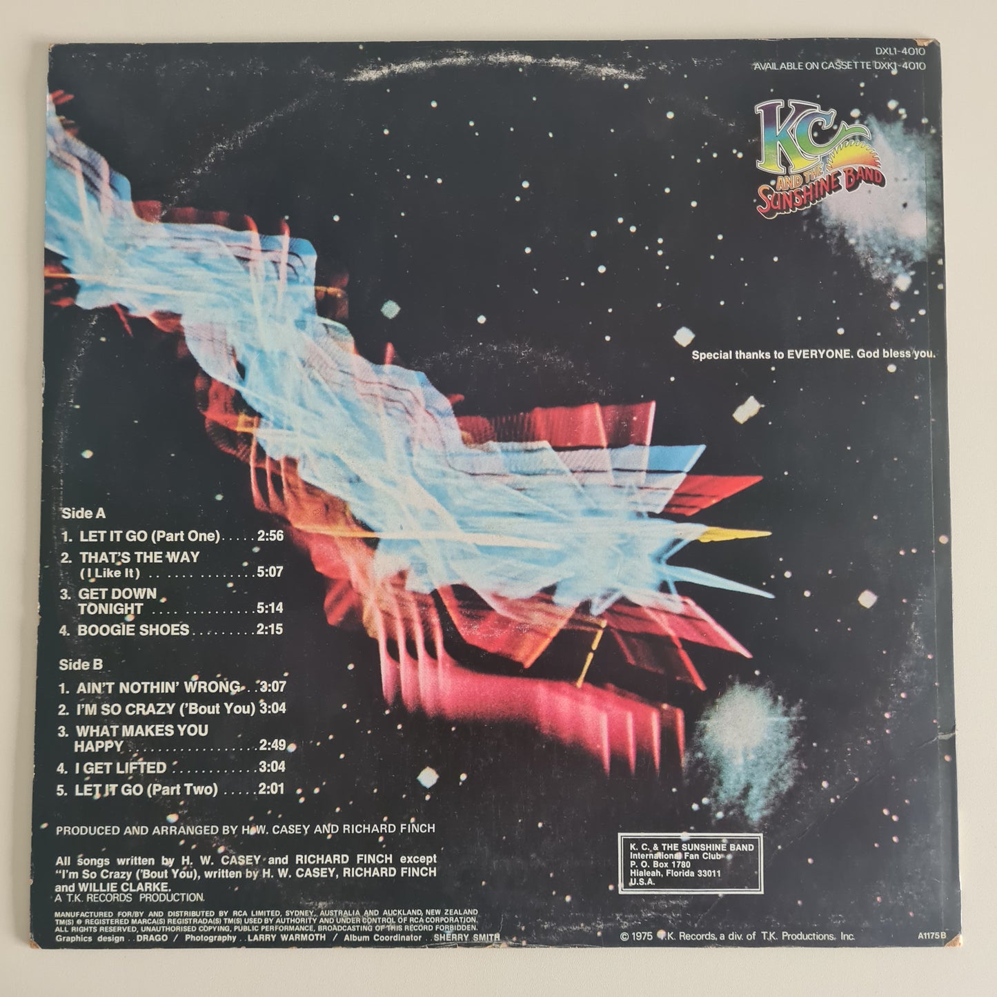 KC & The Sunshine Band – KC & The Sunshine Band - 1975 - Vinyl Record LP