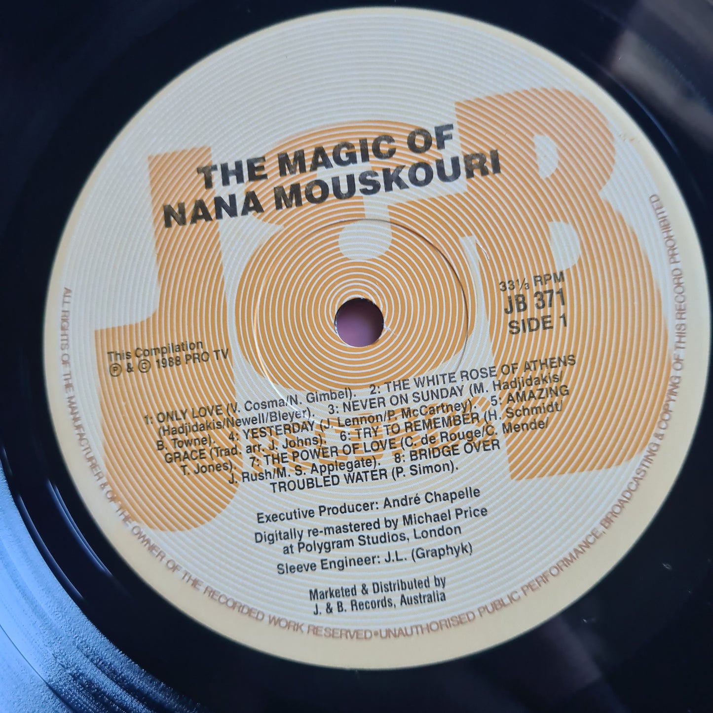 Nana Mouskouri – The Magic Of Nana Mouskouri - 1989 - Vinyl Record LP