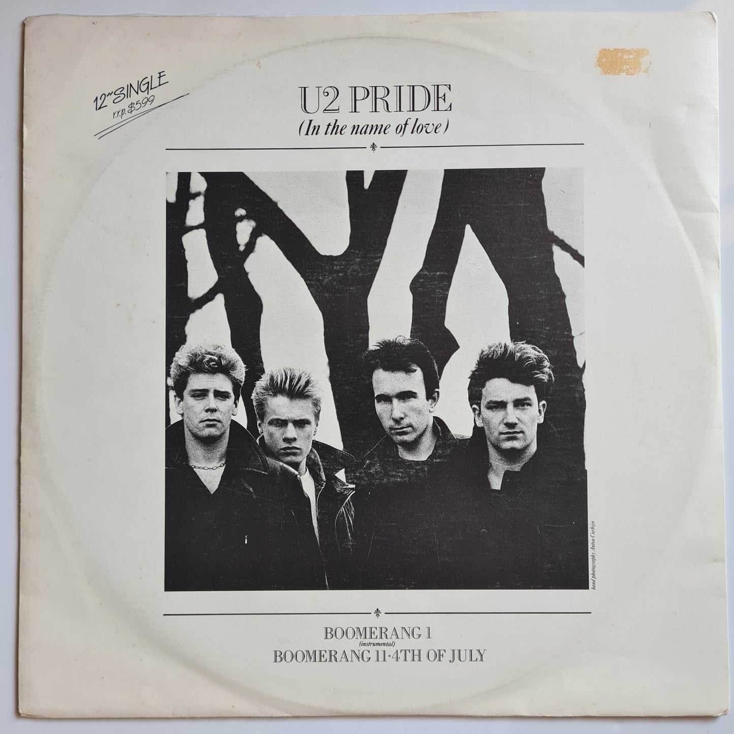 U2 – Pride (In The Name Of Love) - 1984 - Vinyl Record 12" Single, Limited Edition