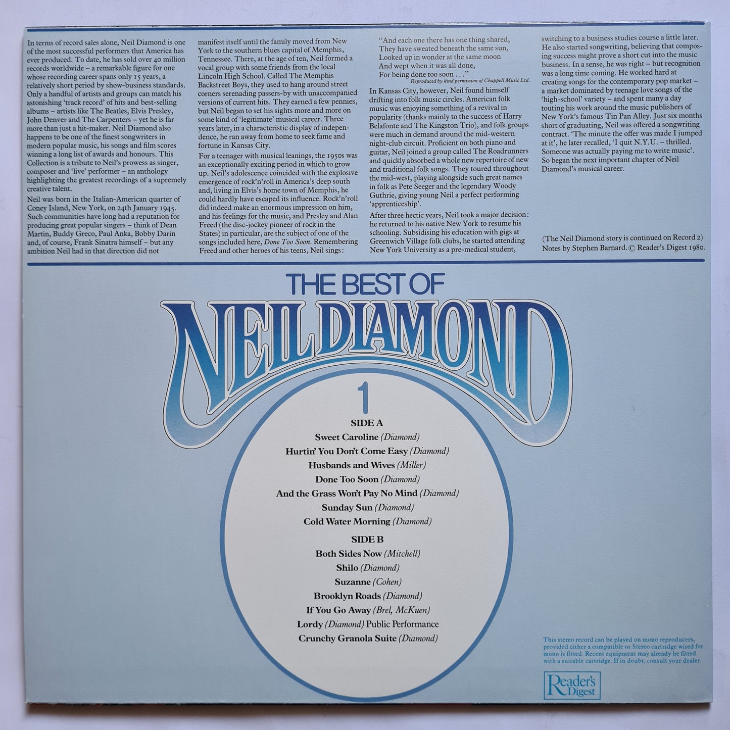 Neil Diamond – The Best Of Neil Diamond - 1980 - 4LP Vinyl Record Box Set (near mint)