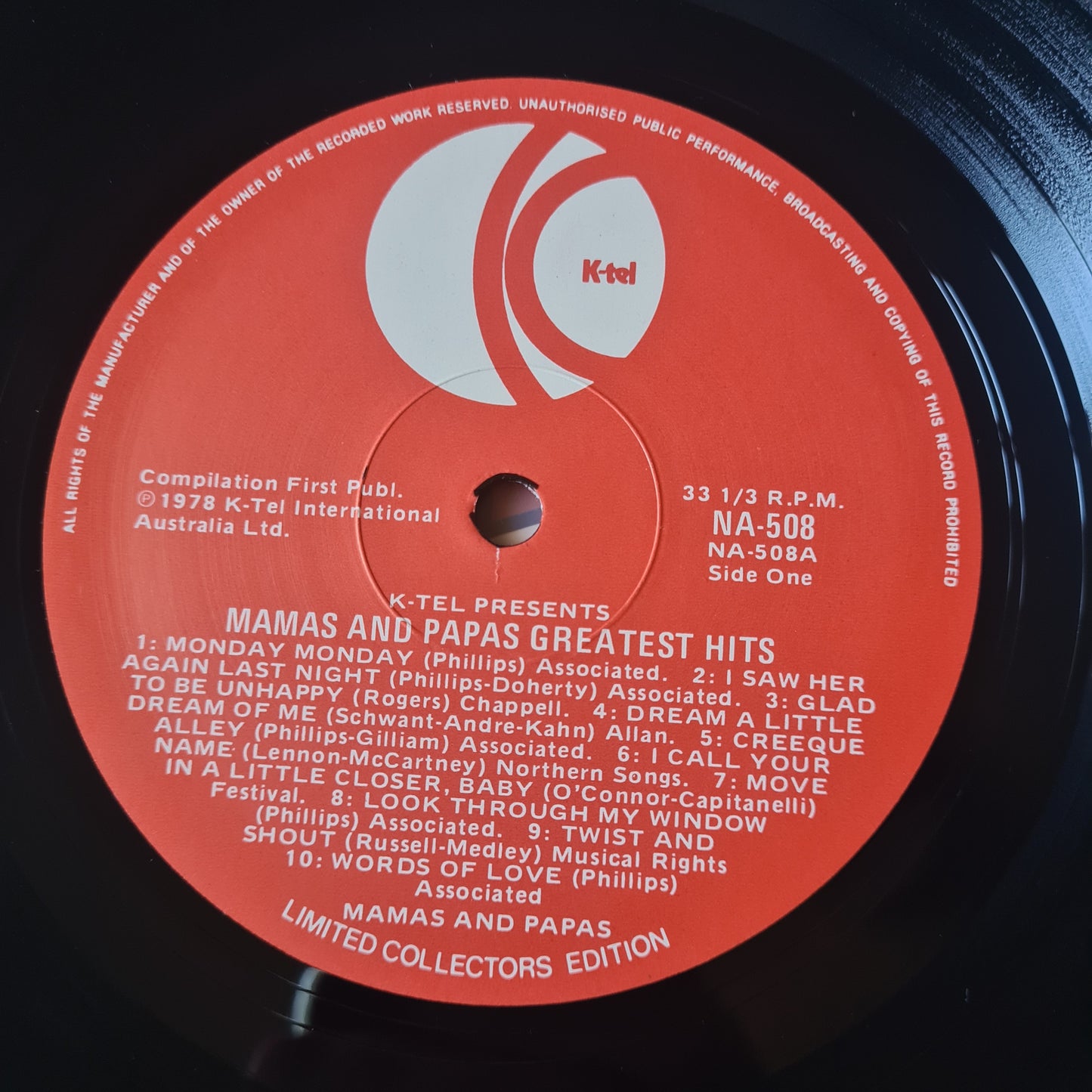 The Mamas & The Papas – 20 Great Hits From Mamas And Papas - 1978 - Vinyl Record LP