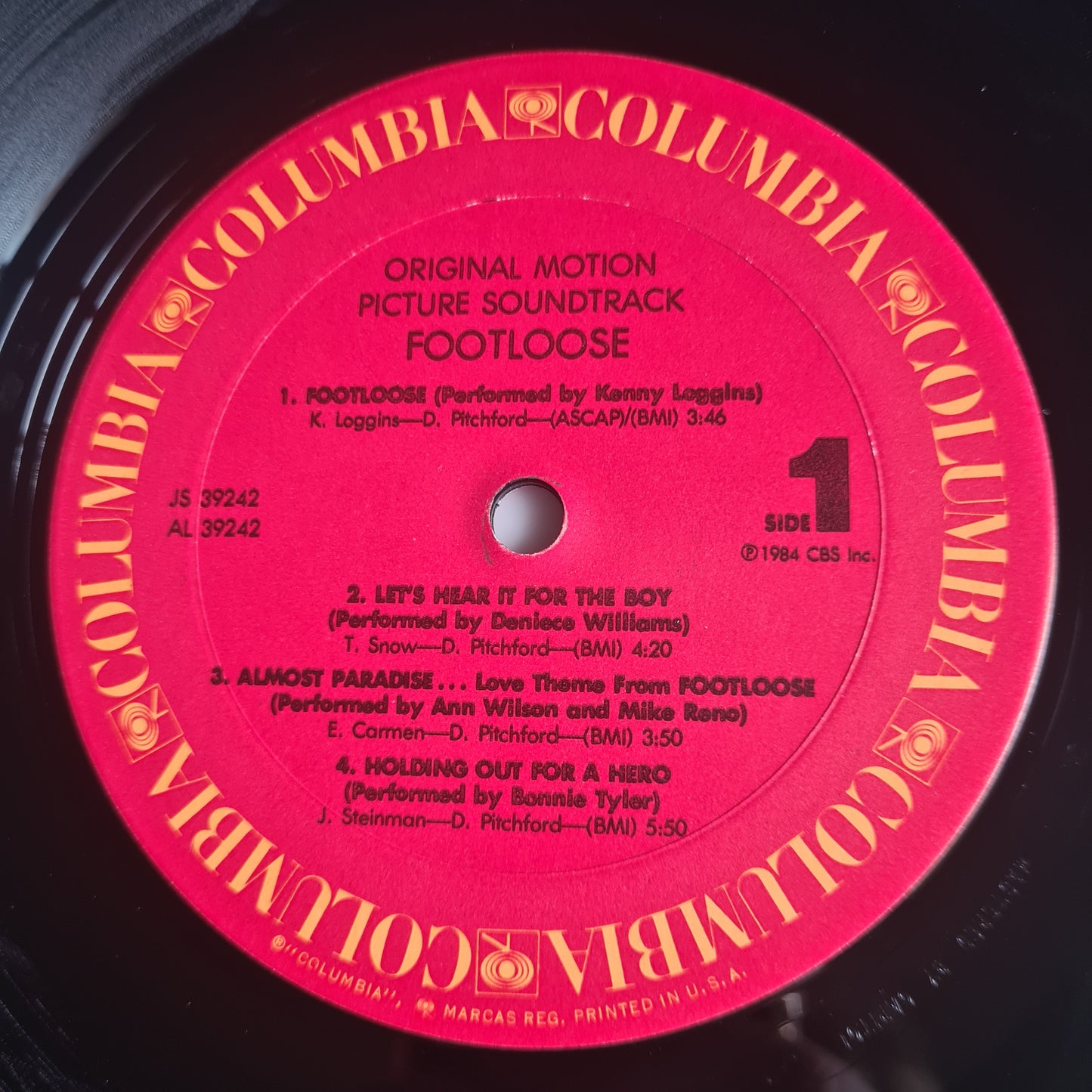 Footloose – Original Soundtrack From The Motion Picture - 1984 (USA Pressing) - Vinyl Record LP