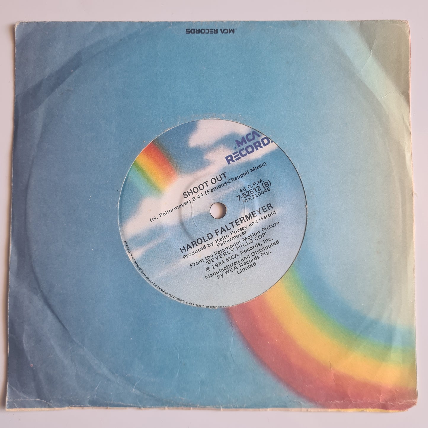 Glenn Frey (Eagles) - The Heat Is On (Beverly Hills Cop) - 1985 - Vinyl Record 7" Single - 45 RPM