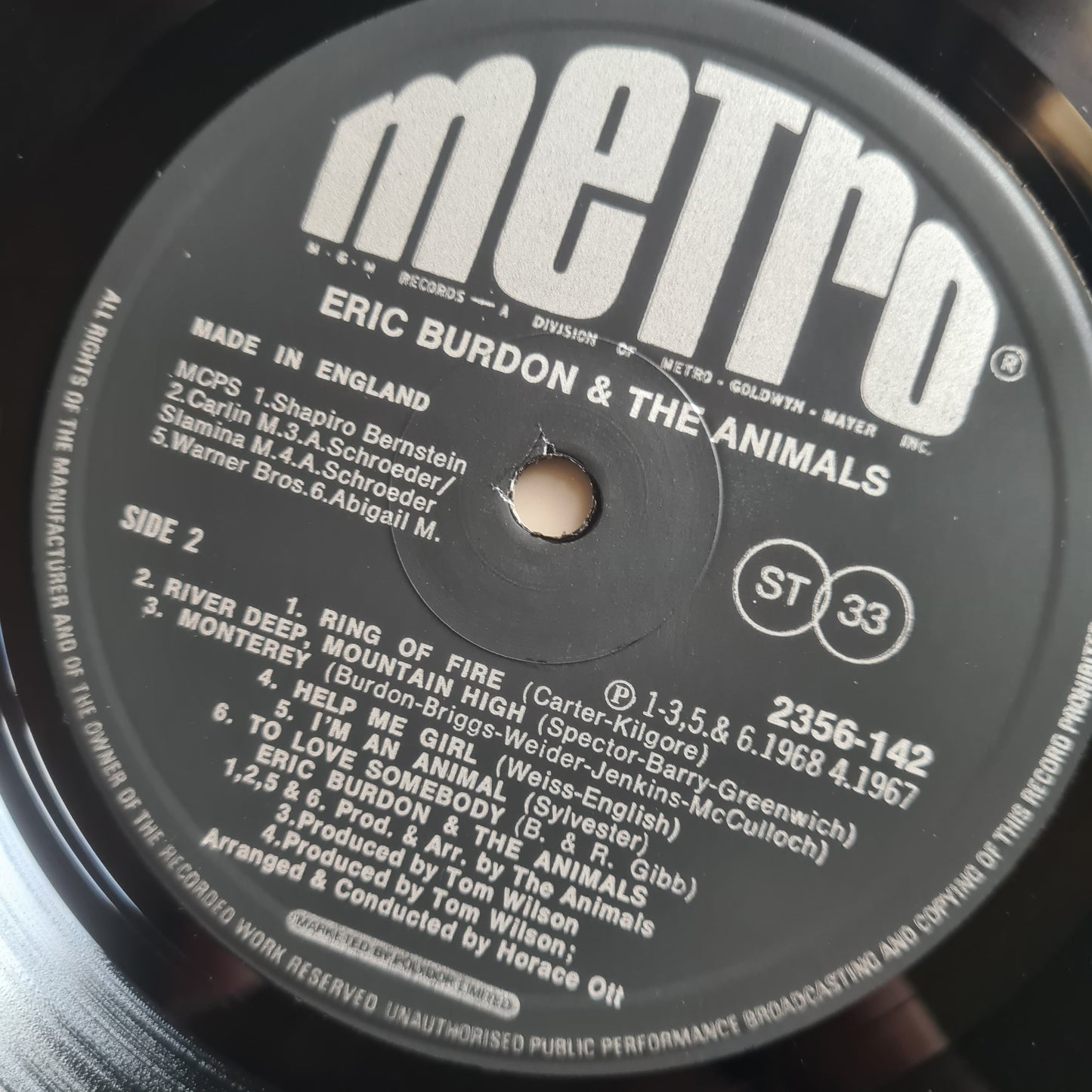 Eric Burdon And The Animals – Eric Burdon And The Animals - 1975 - Vinyl Record LP (near mint)