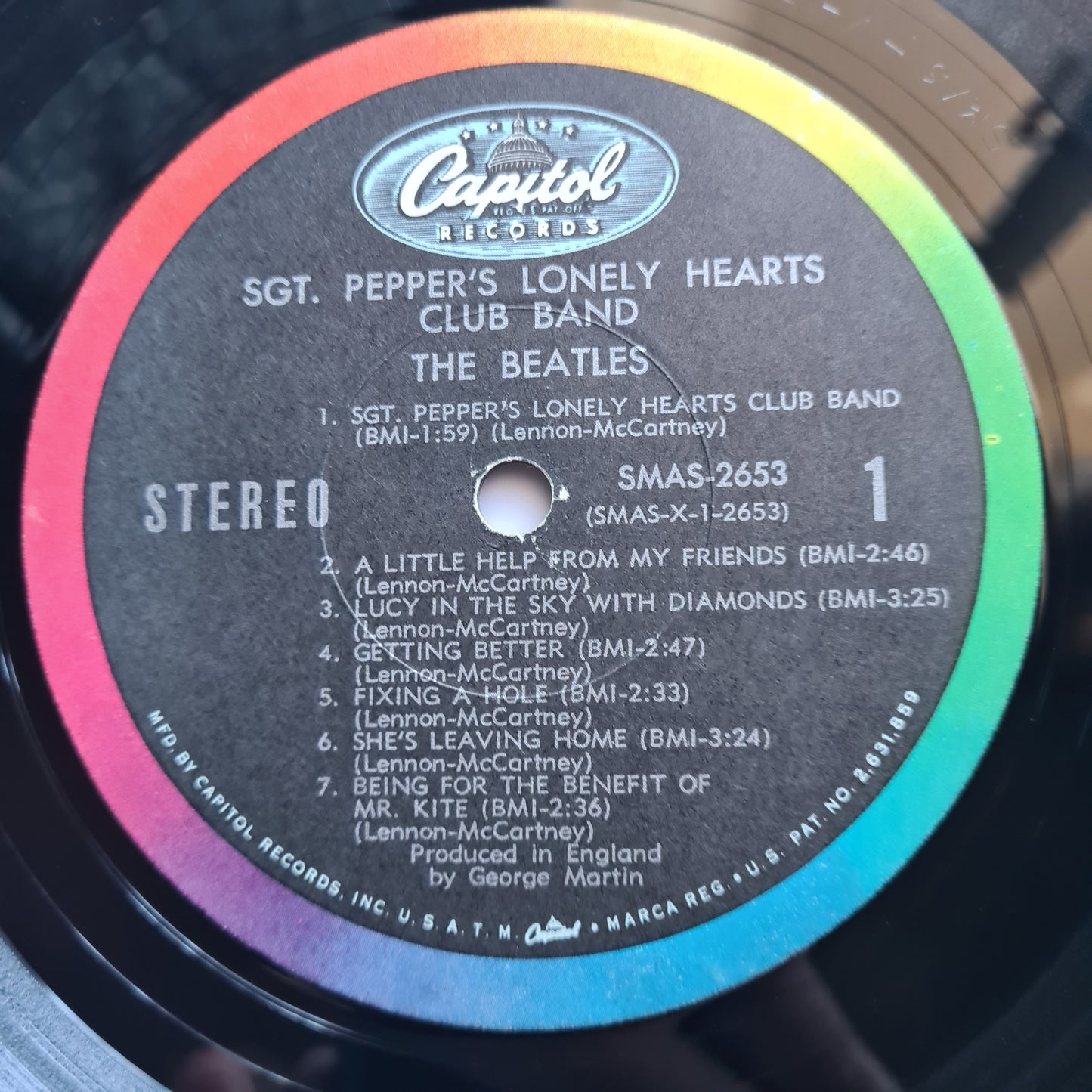 The Beatles – Sgt Peppers Lonely Hearts Club Band - 1967 (1968 USA Pressing) - Vinyl Record LP with insert