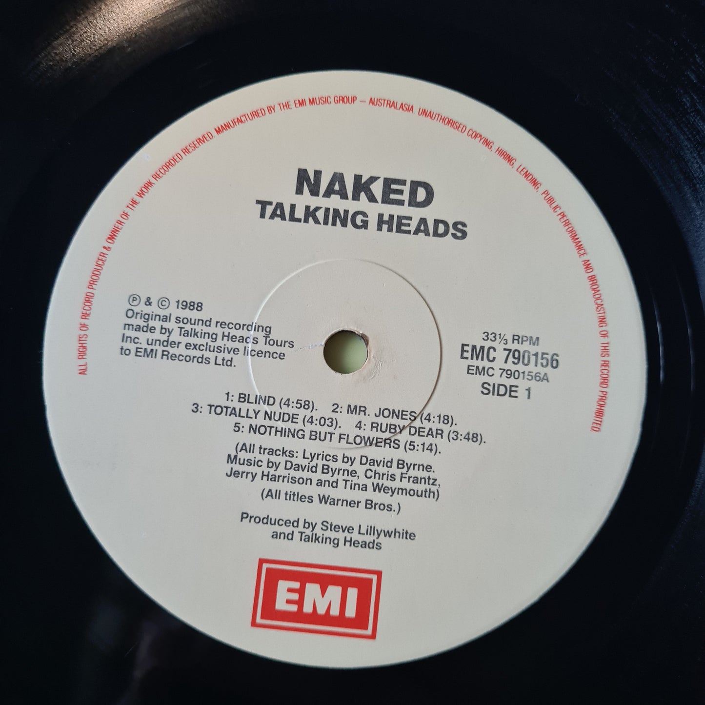 Talking Heads – Naked - 1988 - Vinyl Record LP (Excellent)