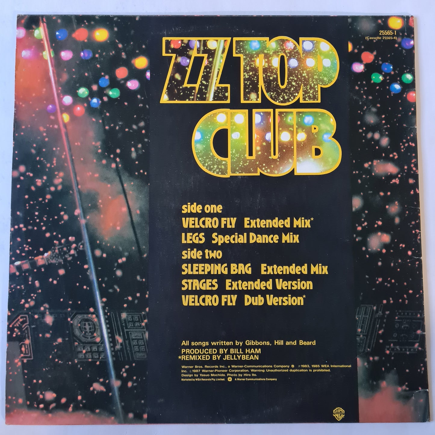 ZZ Top – Club (The 12" Mixes EP) - 1987 - Vinyl Record