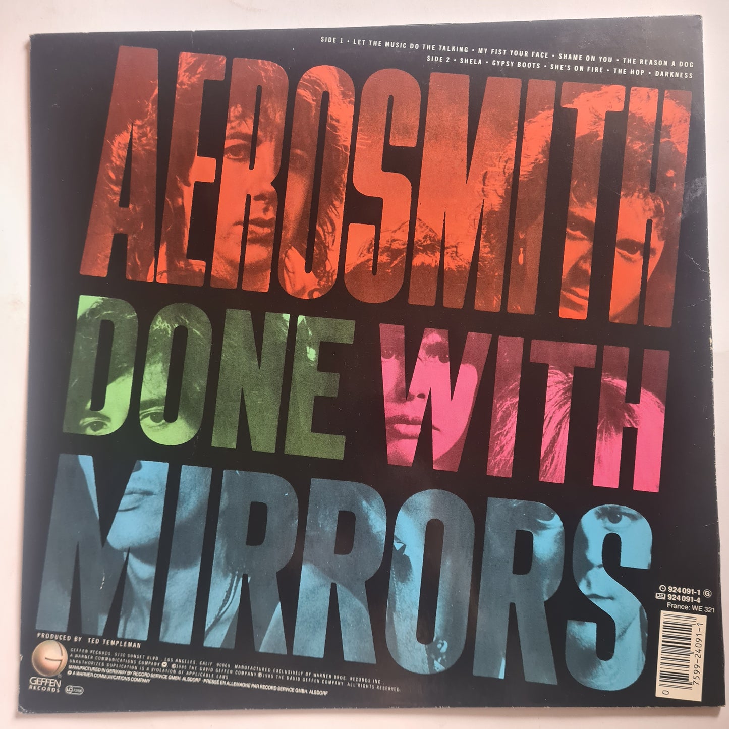 Aerosmith – Done With Mirrors - 1985 - Vinyl Record LP