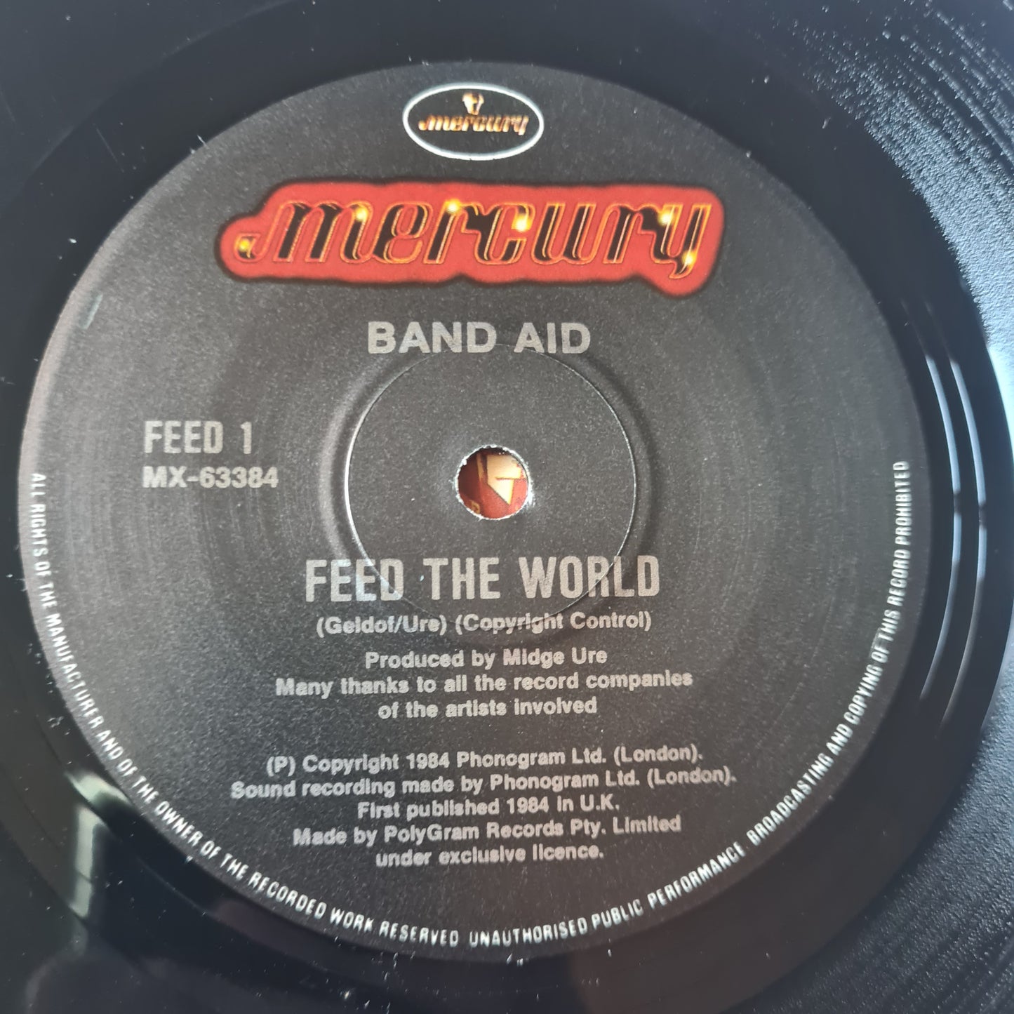 Band Aid – Do They Know It's Christmas? - 1984 (7inch Single) - Vinyl Record