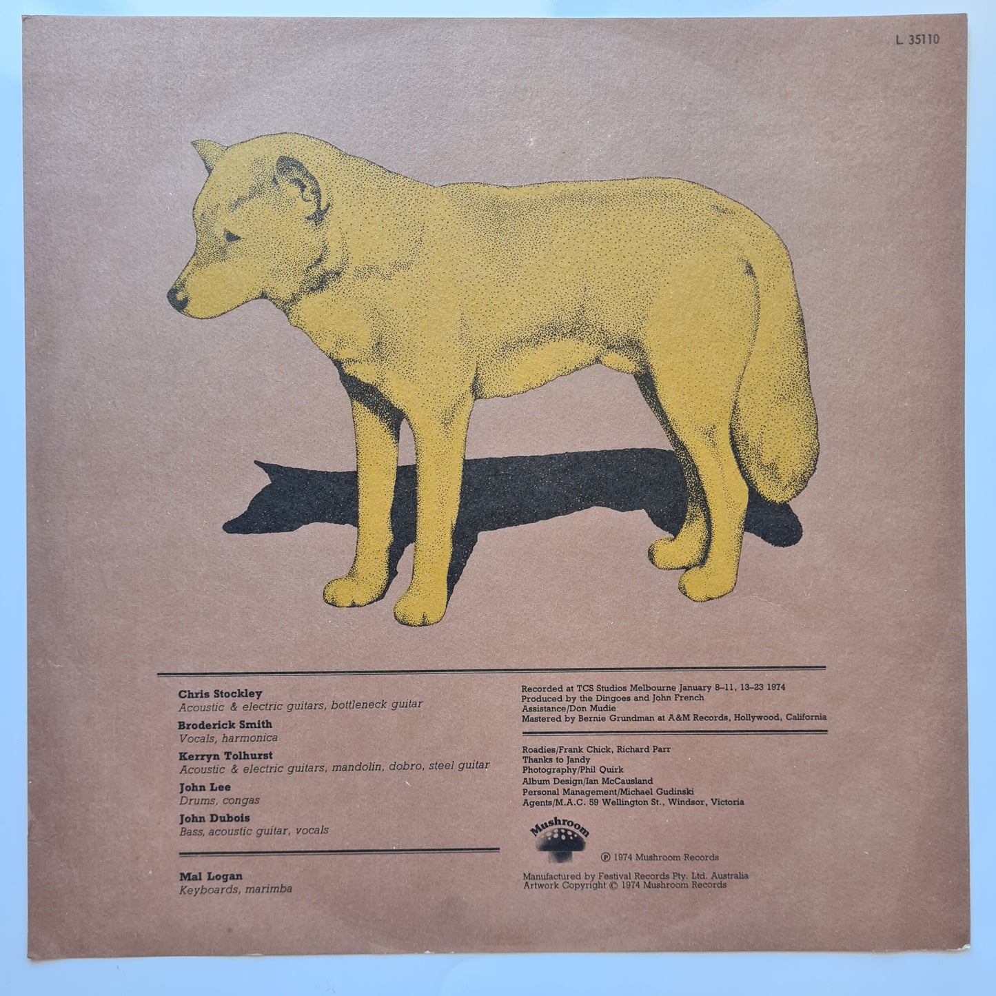 The Dingoes – The Dingoes - 1974 (2nd Pressing) - Vinyl Record LP
