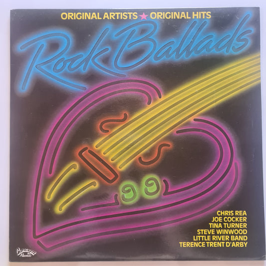Various Artists/Hits album - Rock Ballads - 1989 - Vinyl Record LP (Australian Only Release)