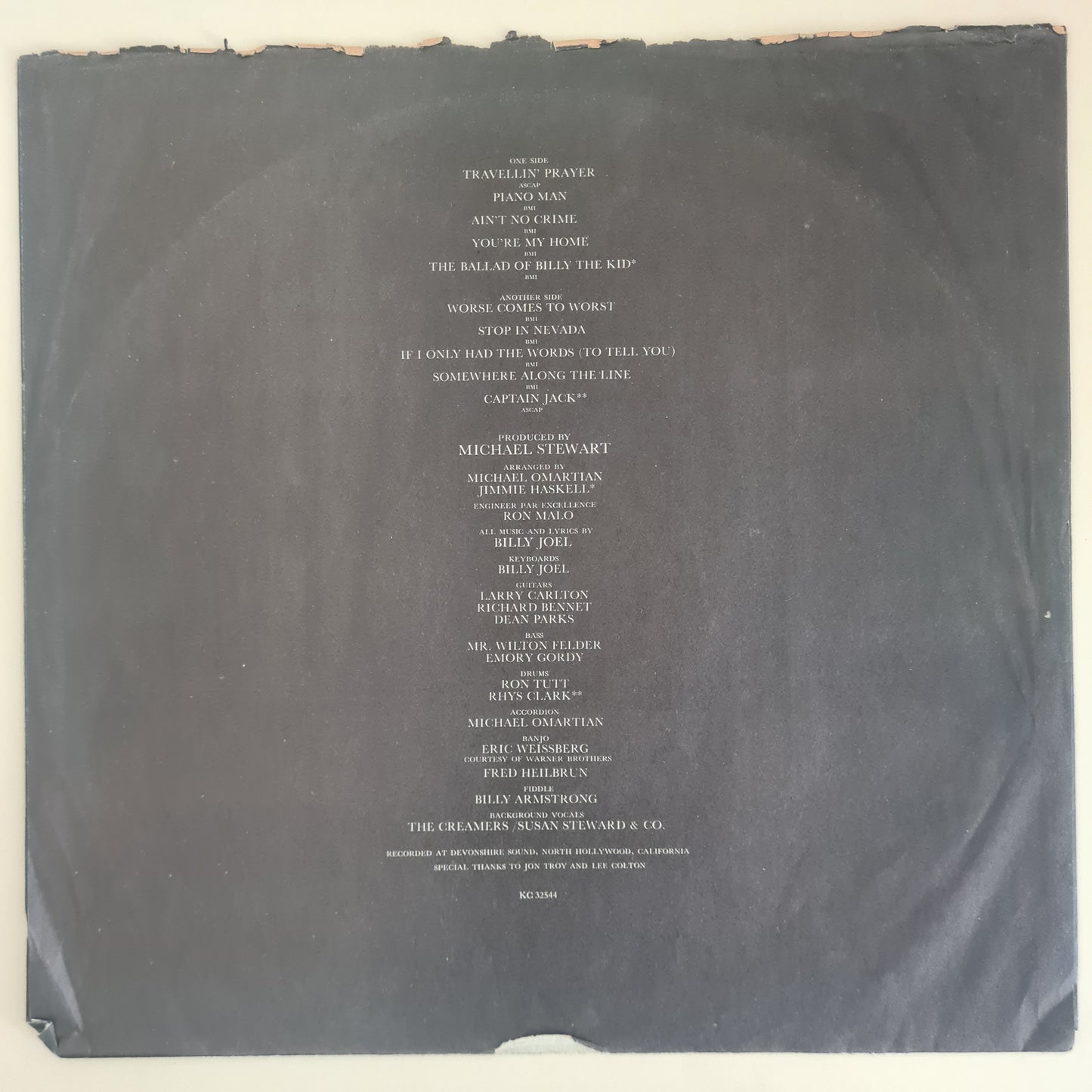 Billy Joel – Piano Man - 1973 (First USA Pressing) - Vinyl Record LP
