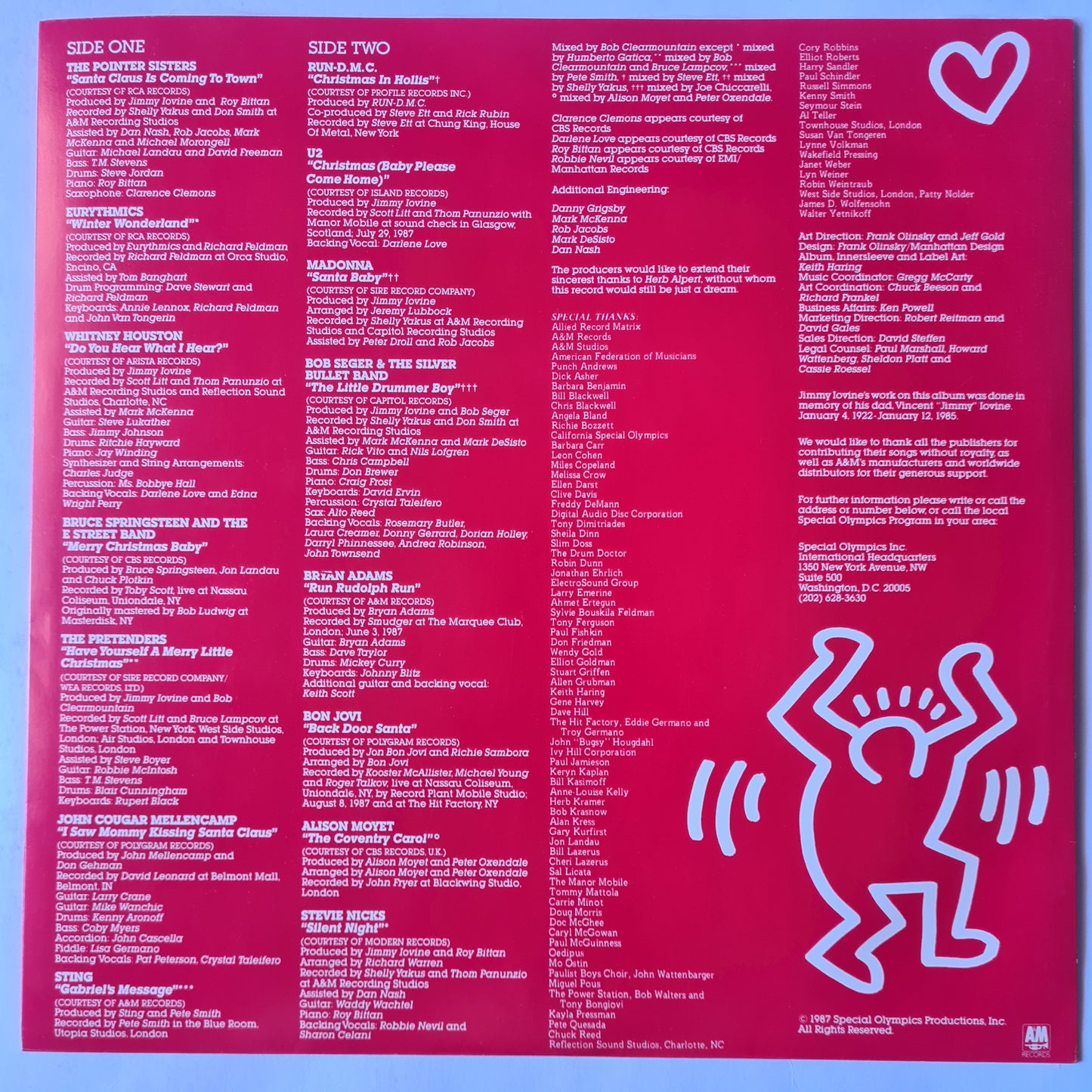Various (Bon Jovi, U2, Madonna, etc) – A Very Special Christmas - 1987 - Vinyl Record LP
