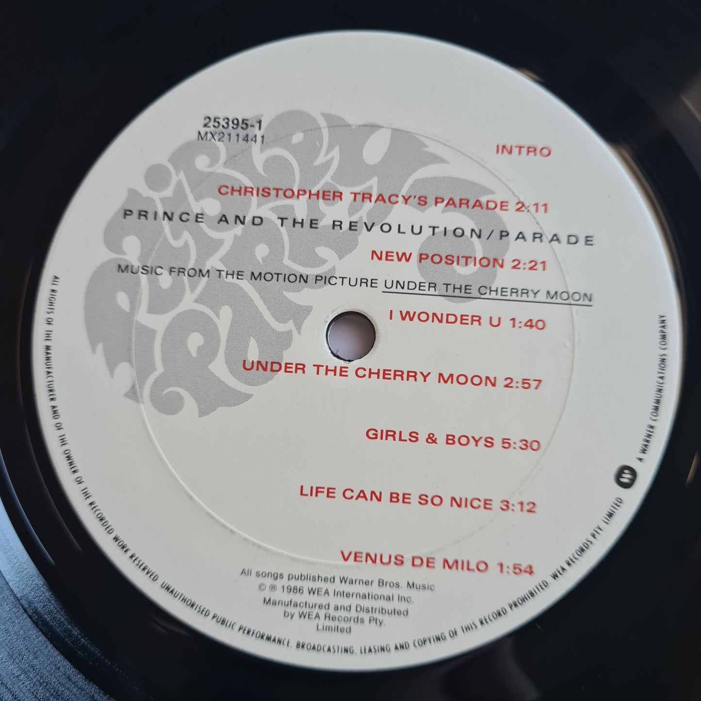 Prince & The Revolution – Parade - 1986 - Vinyl Record LP