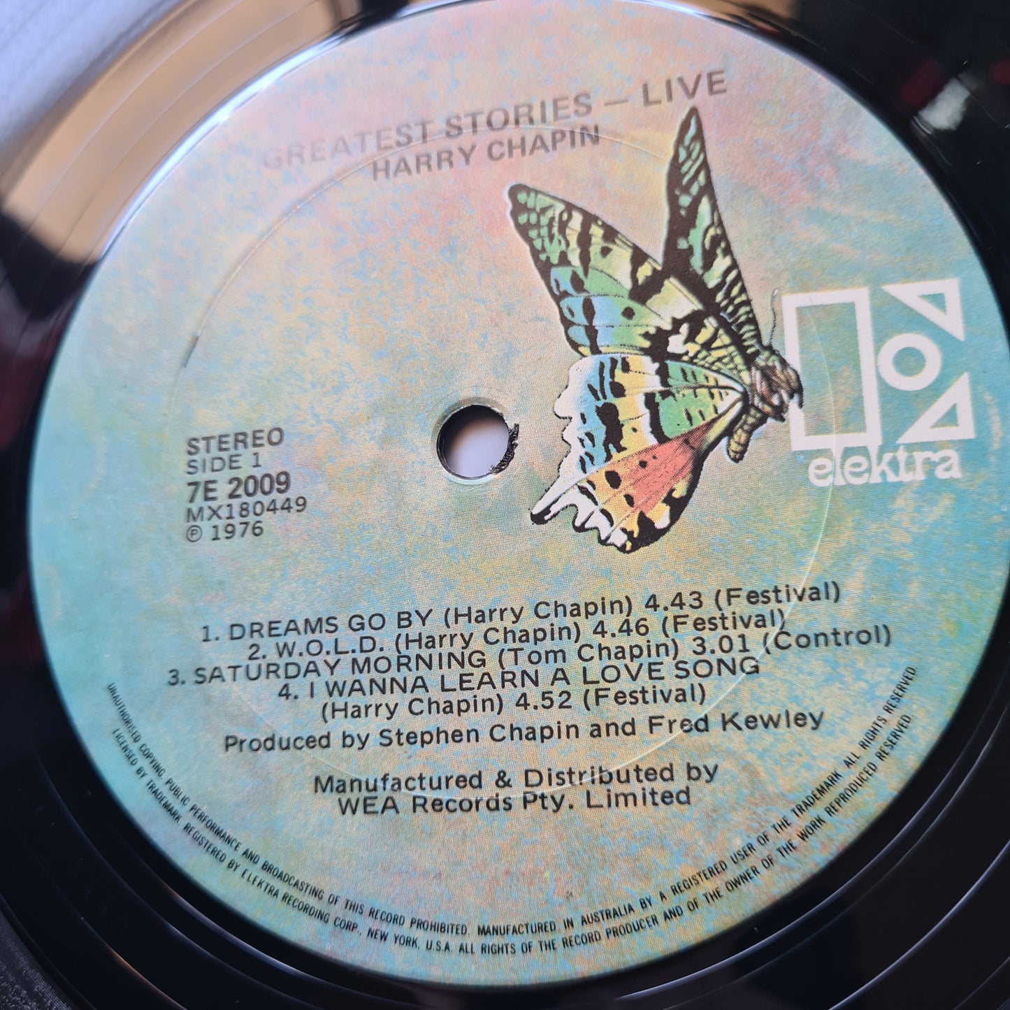 Harry Chapin – Greatest Stories: Live - 1976 - Vinyl Record 2LP (near mint)