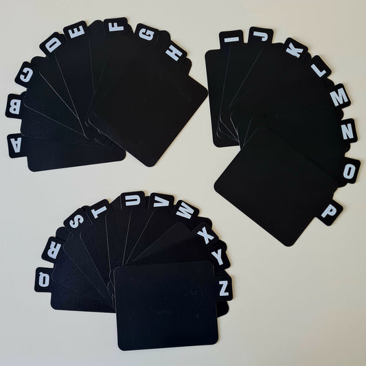 A–Z Plastic CD Dividers (26 Pieces) – Alphabetical CD Organiser Tabs