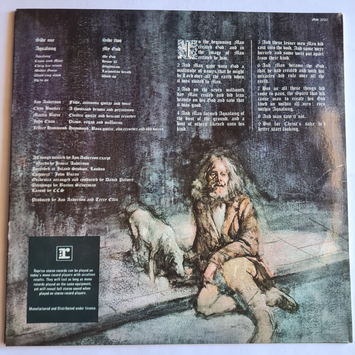 Jethro Tull – Aqualung - 1971 - Vinyl Record LP
