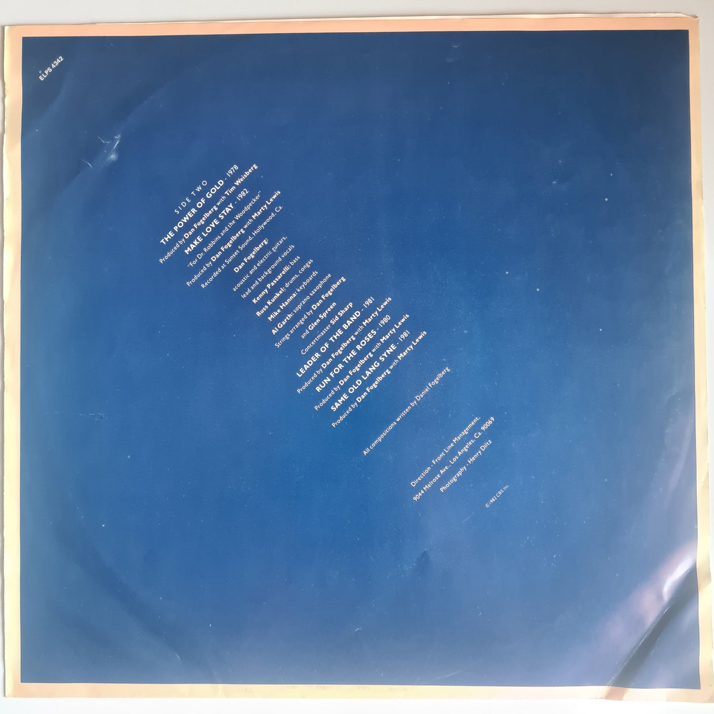 Dan Fogelberg – Greatest Hits - 1982 - Vinyl Record LP