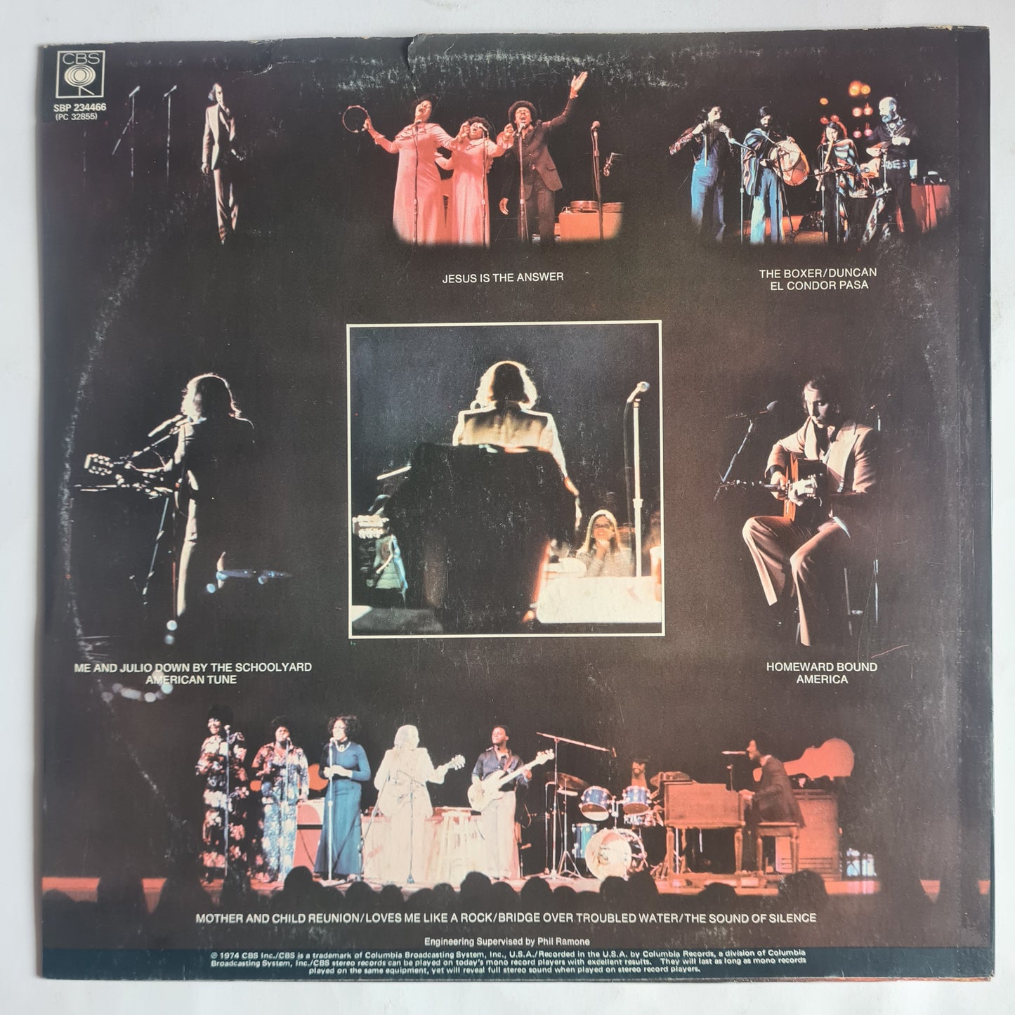 Paul Simon – Paul Simon In Concert: Live Rhymin' - 1974 - Vinyl Record LP (near mint)