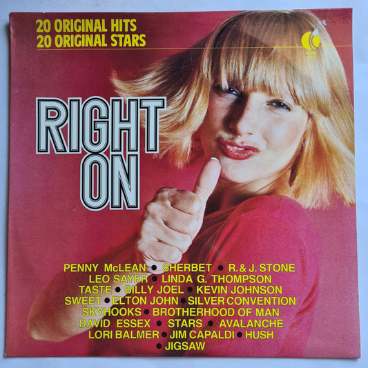 Various Artists/Hits album - Right On - 1976 - Vinyl Record