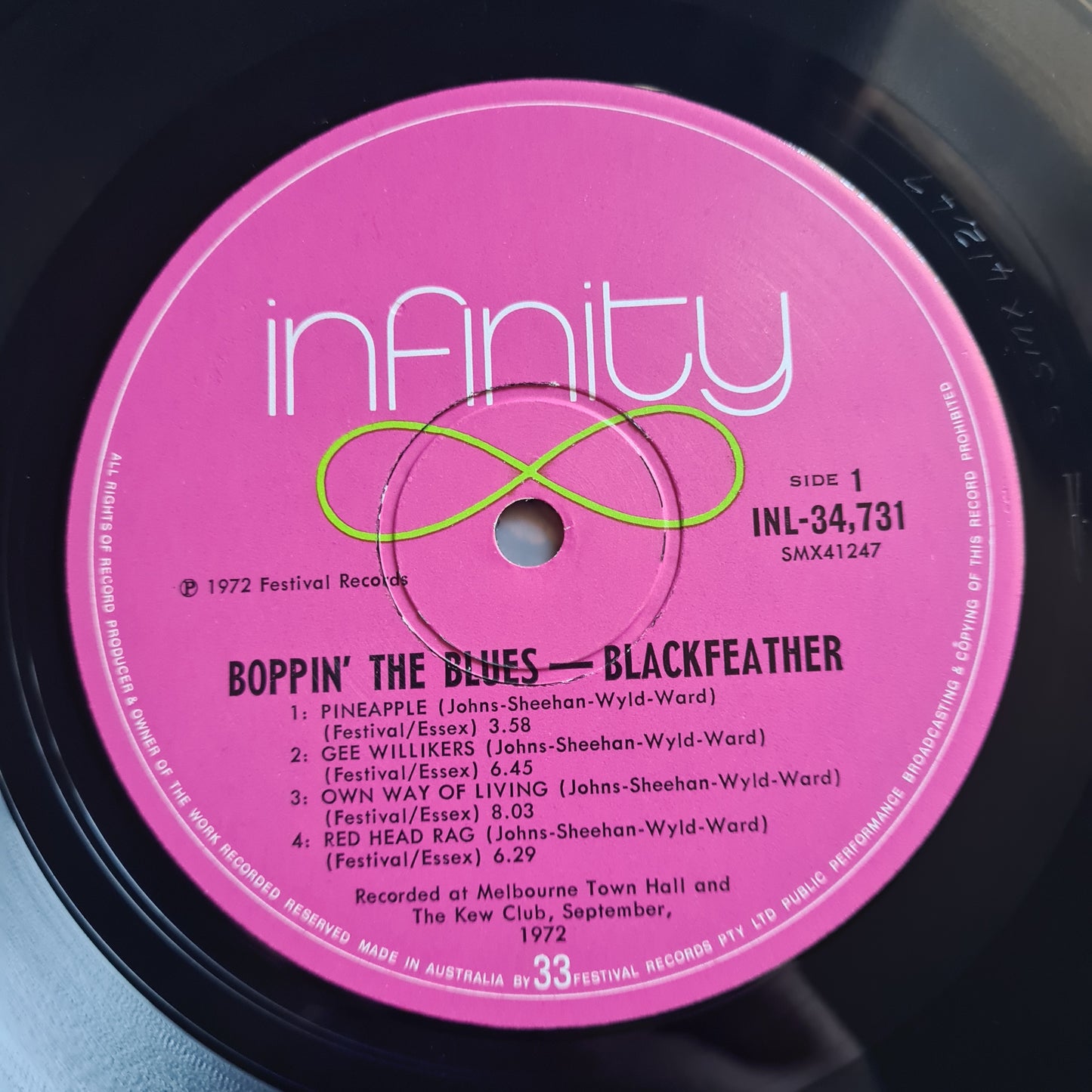 Blackfeather – Boppin' The Blues - 1972 - Vinyl Record LP