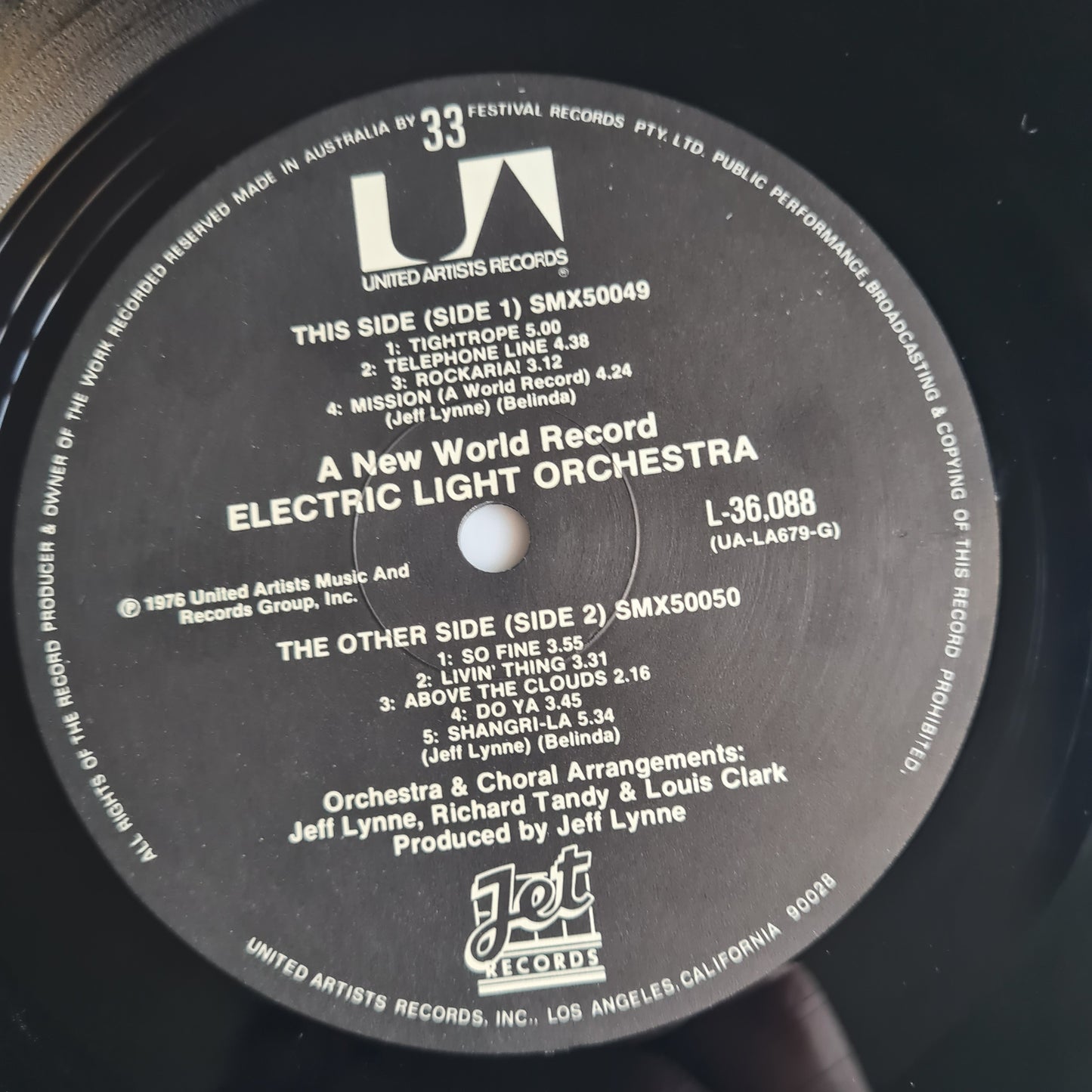 ELO – New World Record - 1976 (Australian Pressing) - Vinyl Record LP (excellent)