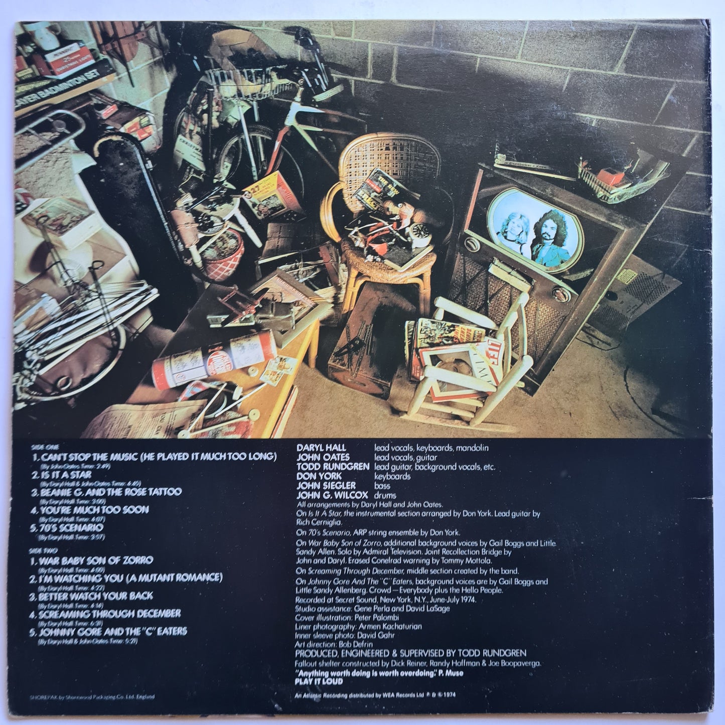 Daryl Hall & John Oates – War Babies - 1974 (UK Pressing) - Vinyl Record LP