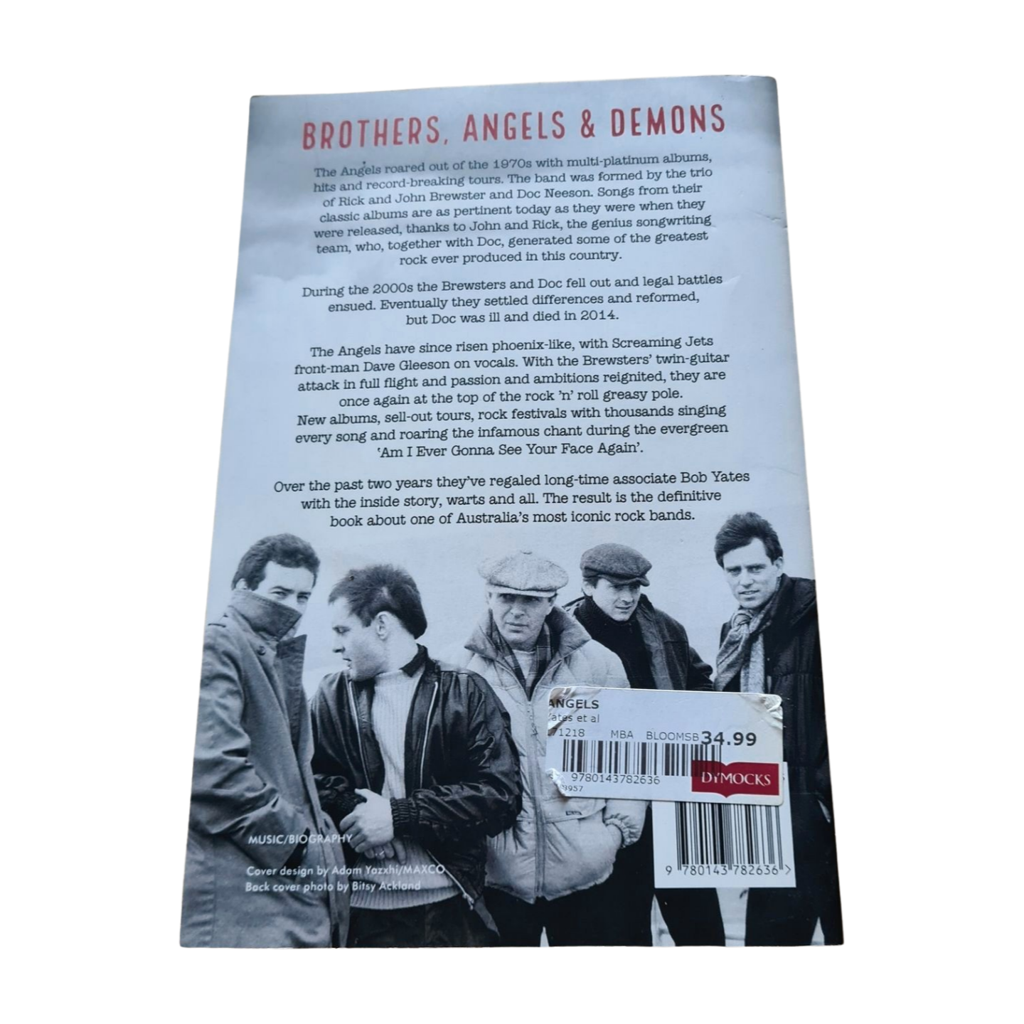 The Angels - The Angels: By Bob Yates with Rick & John Brewster- Paperback Book