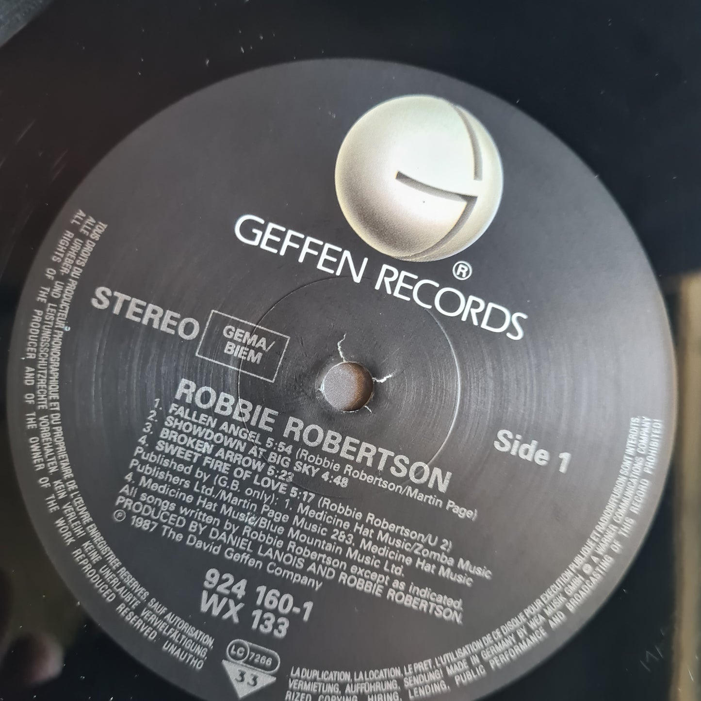 Robbie Robertson – Robbie Robertson - 1987 (European pressing) - Vinyl Record LP