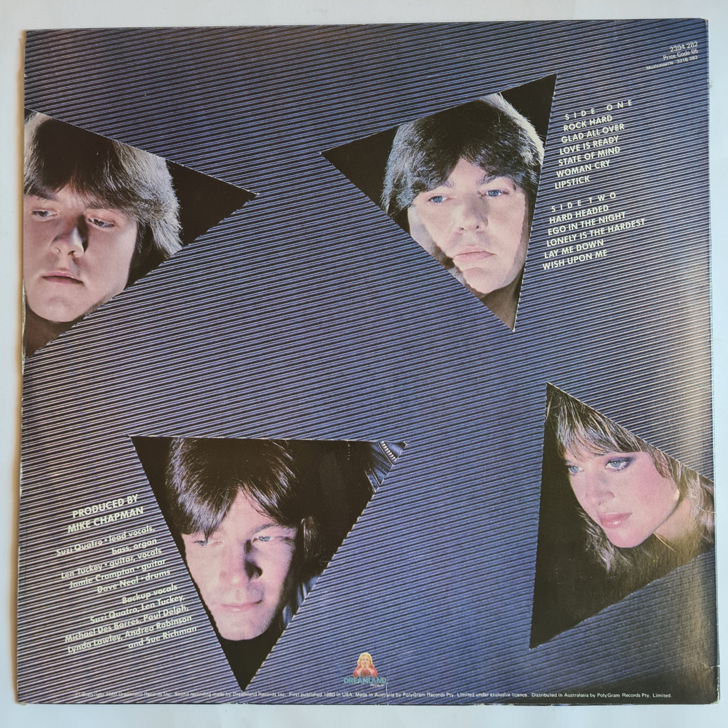 Suzi Quatro – Rock Hard - 1980 - Vinyl Record LP