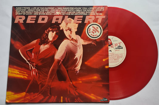 Various Artists (KISS, etc) – Red Alert: 16 Original Disco Hits - 1980 (Red Vinyl) - Vinyl Record LP