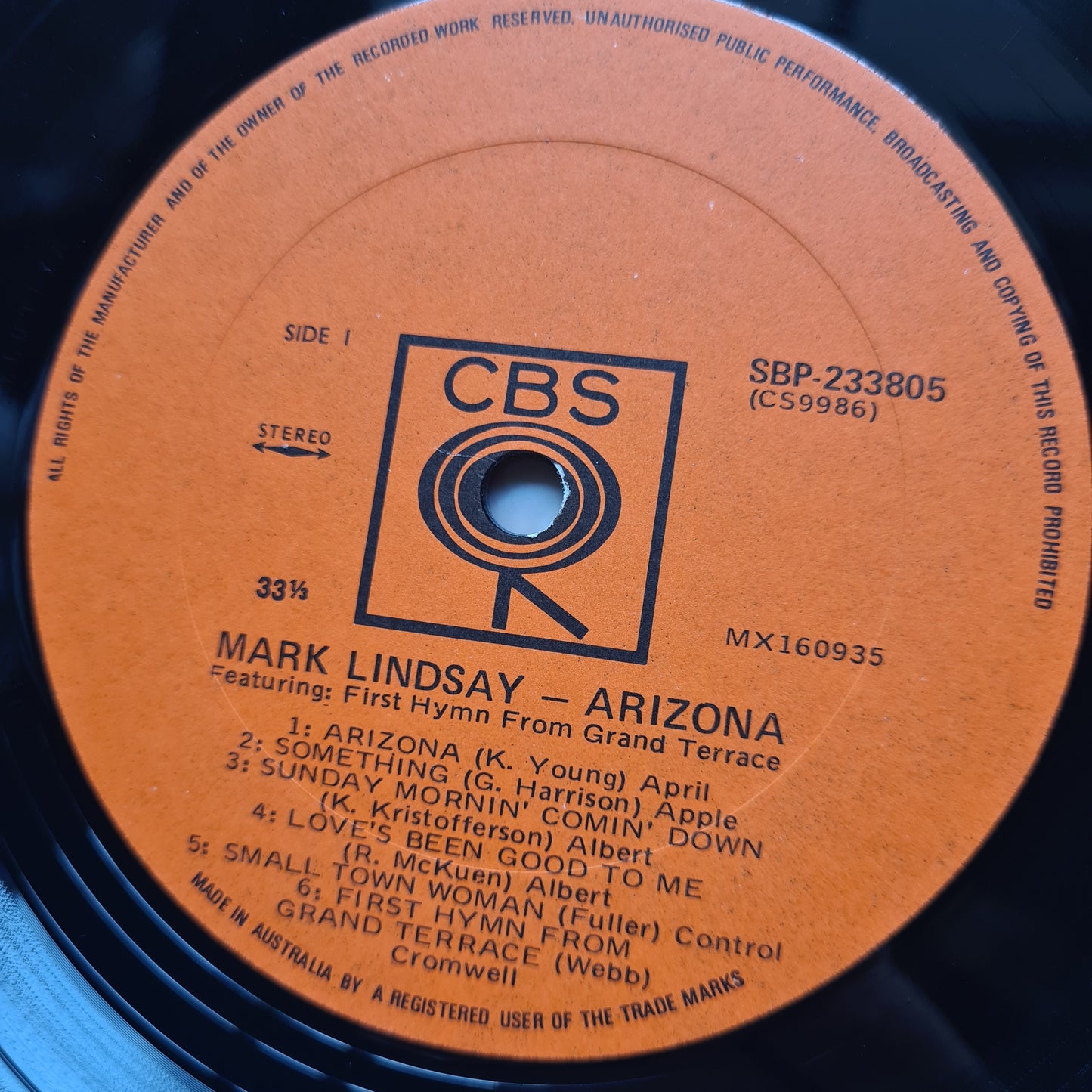 Mark Lindsay – Arizona - 1969 - Vinyl Record LP