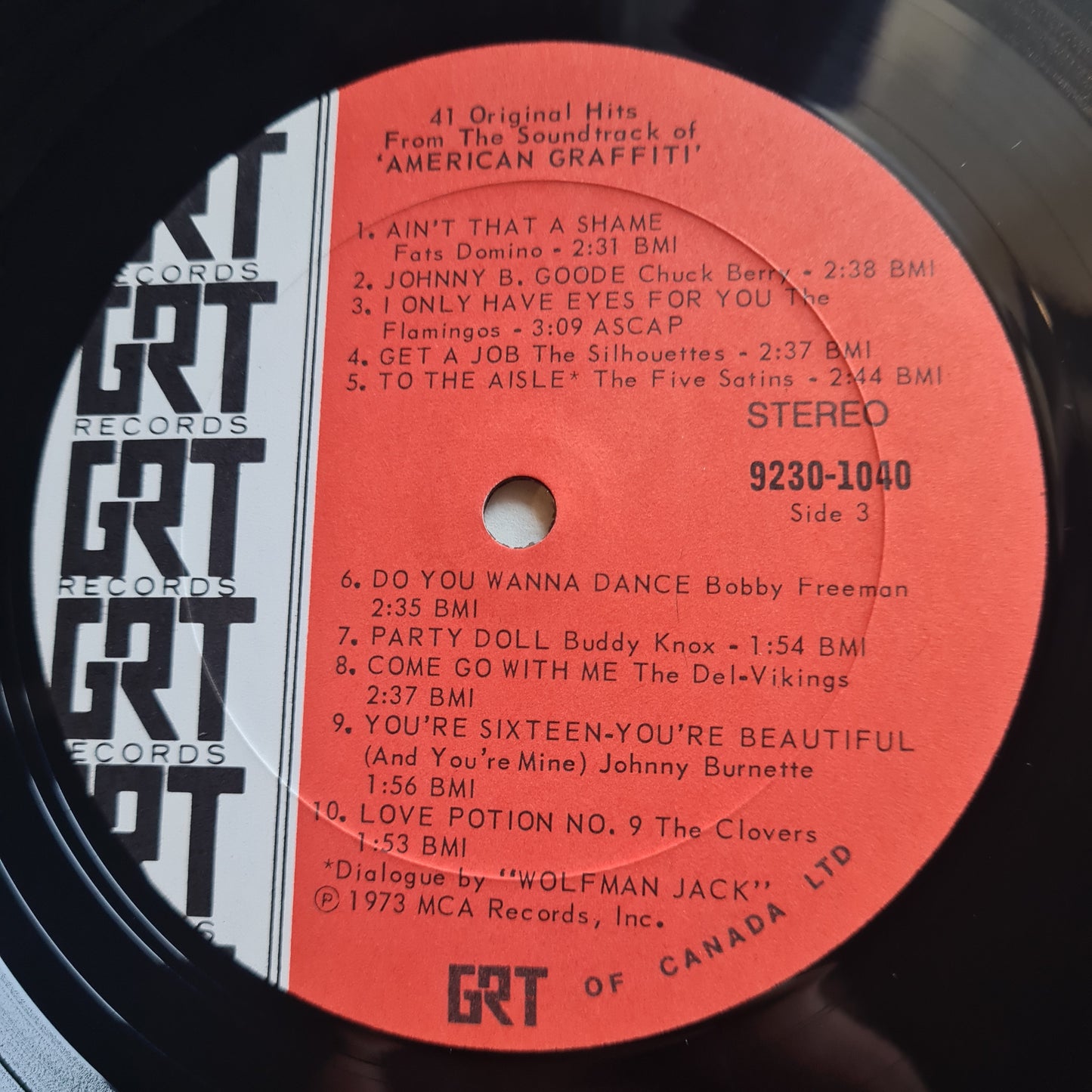 Various – 41 Original Hits From The Soundtrack Of American Graffiti (Canadian Pressing) - 1973 (2LP Gatefold) Vinyl Record